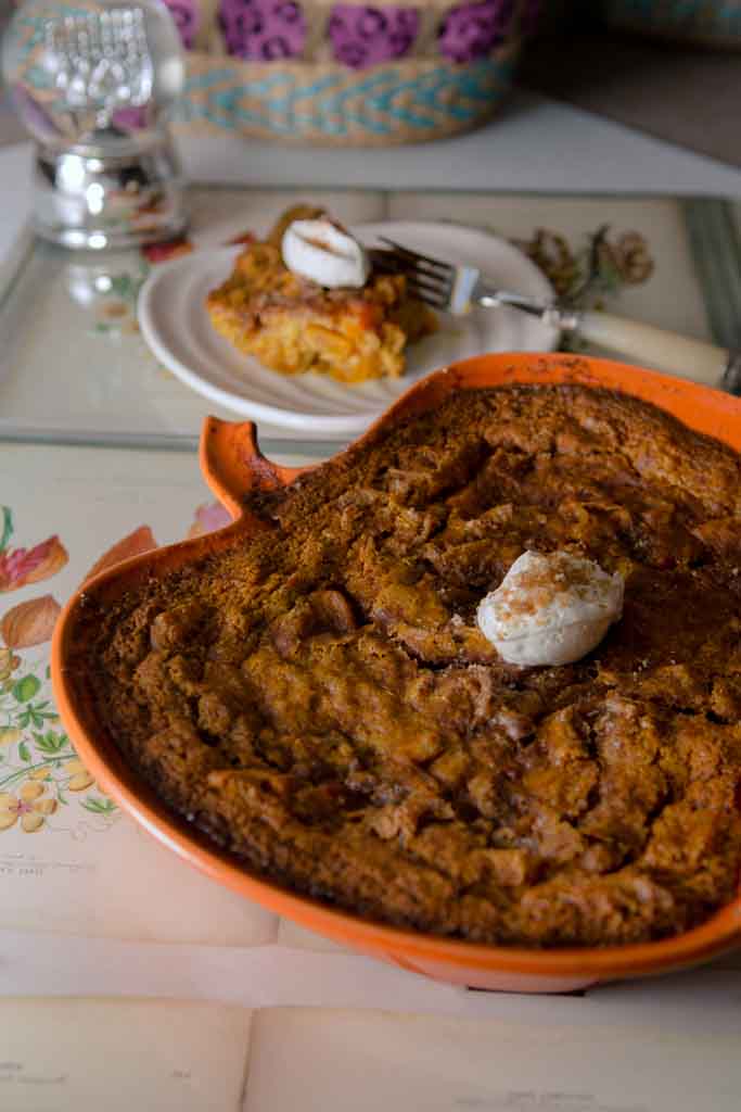 Modern Rotisserie has a pumpkin custard kugel.