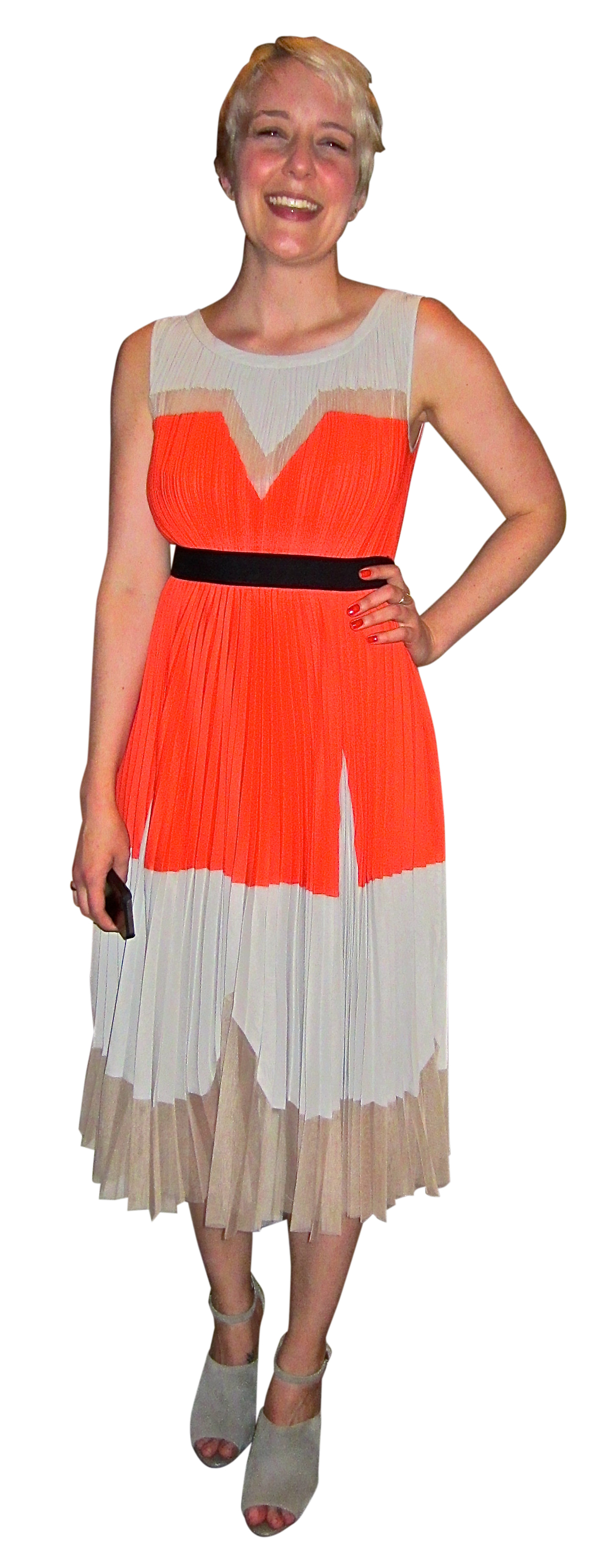 bcbg color block pleated dress Printed Pleated Dress Seafoam Floating Ribbons / 2
