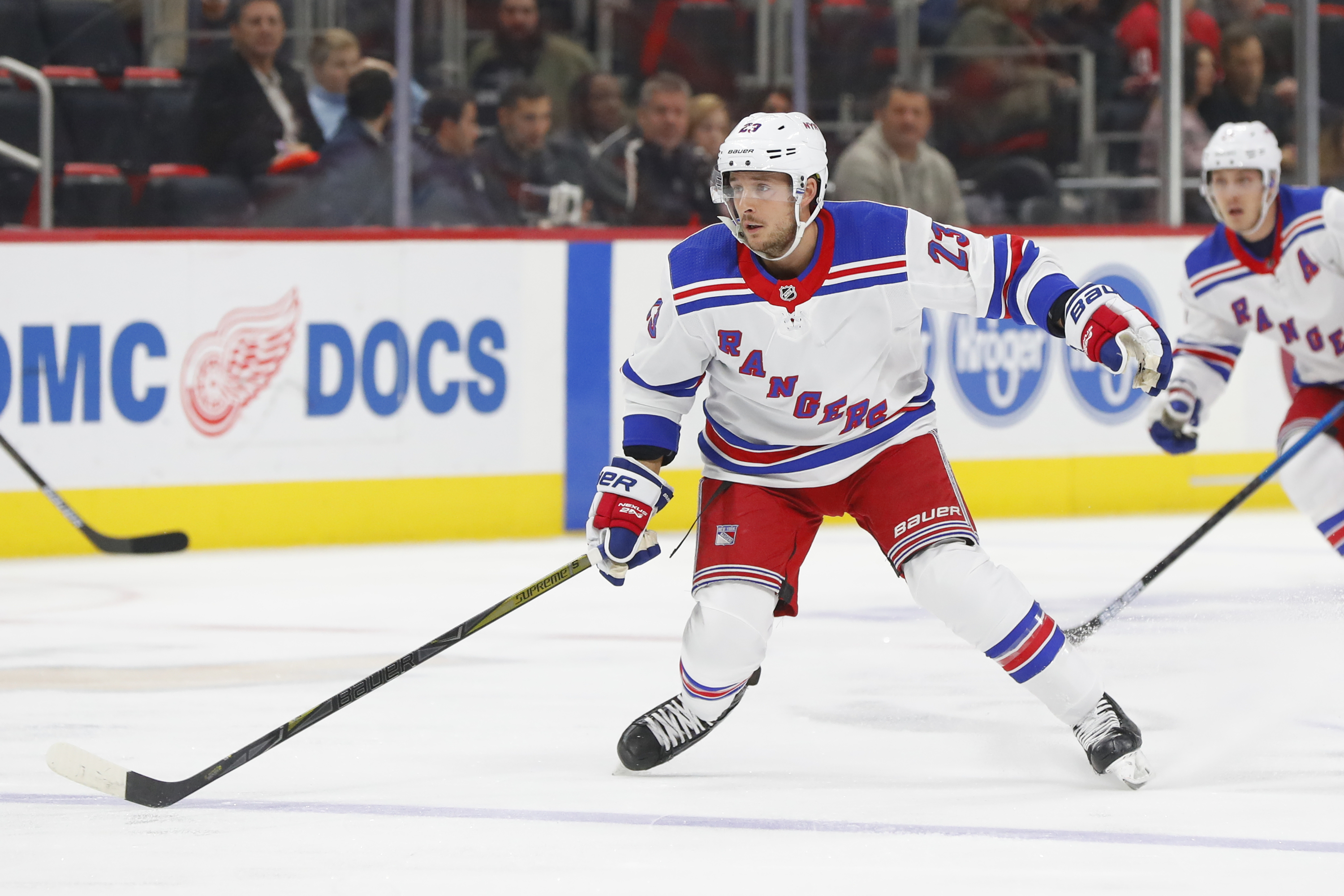 Former Bruin Ryan Spooner was traded from the Rangers to the Oilers on Nov. 16.
