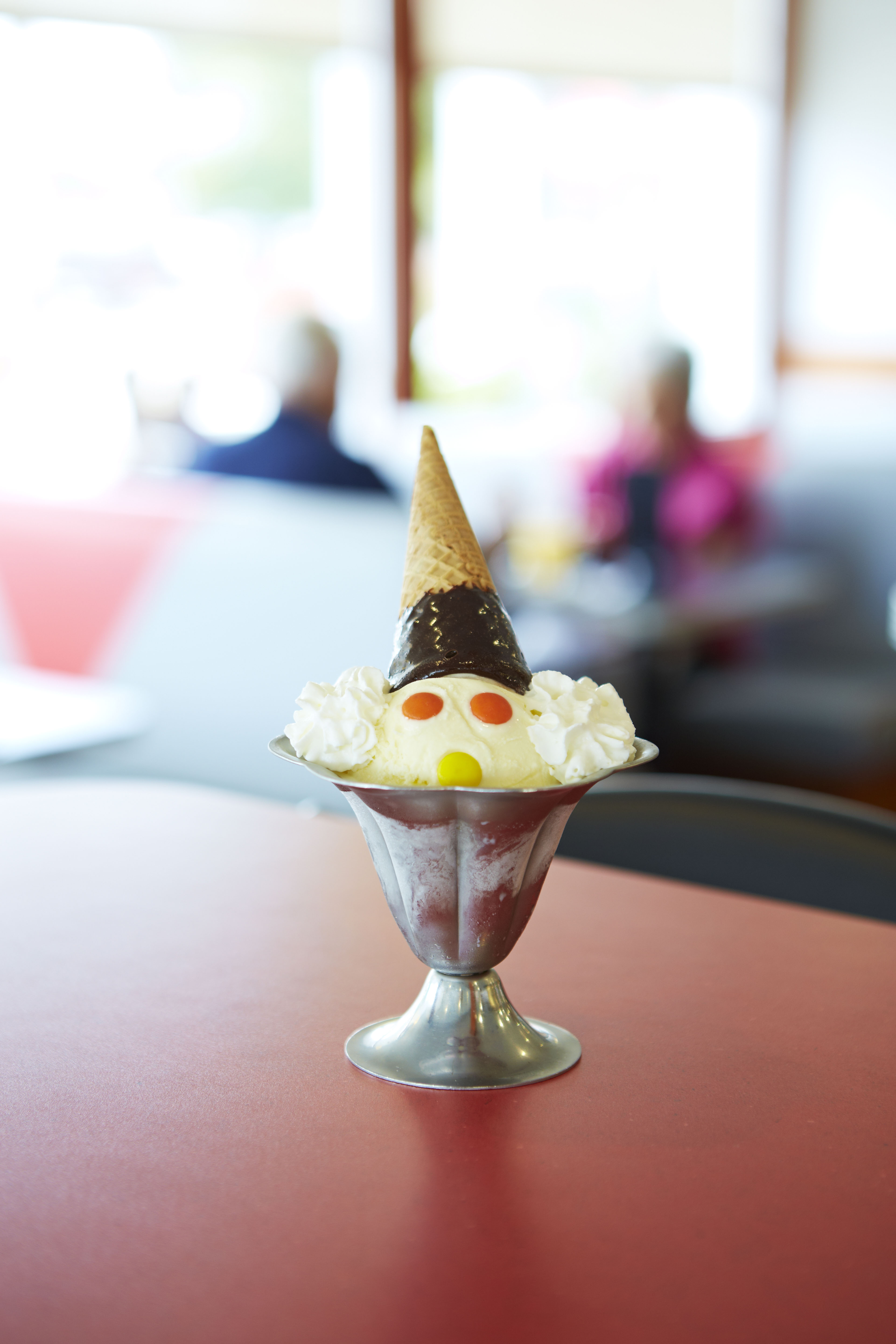 For the kids, a “Cone Head.”
