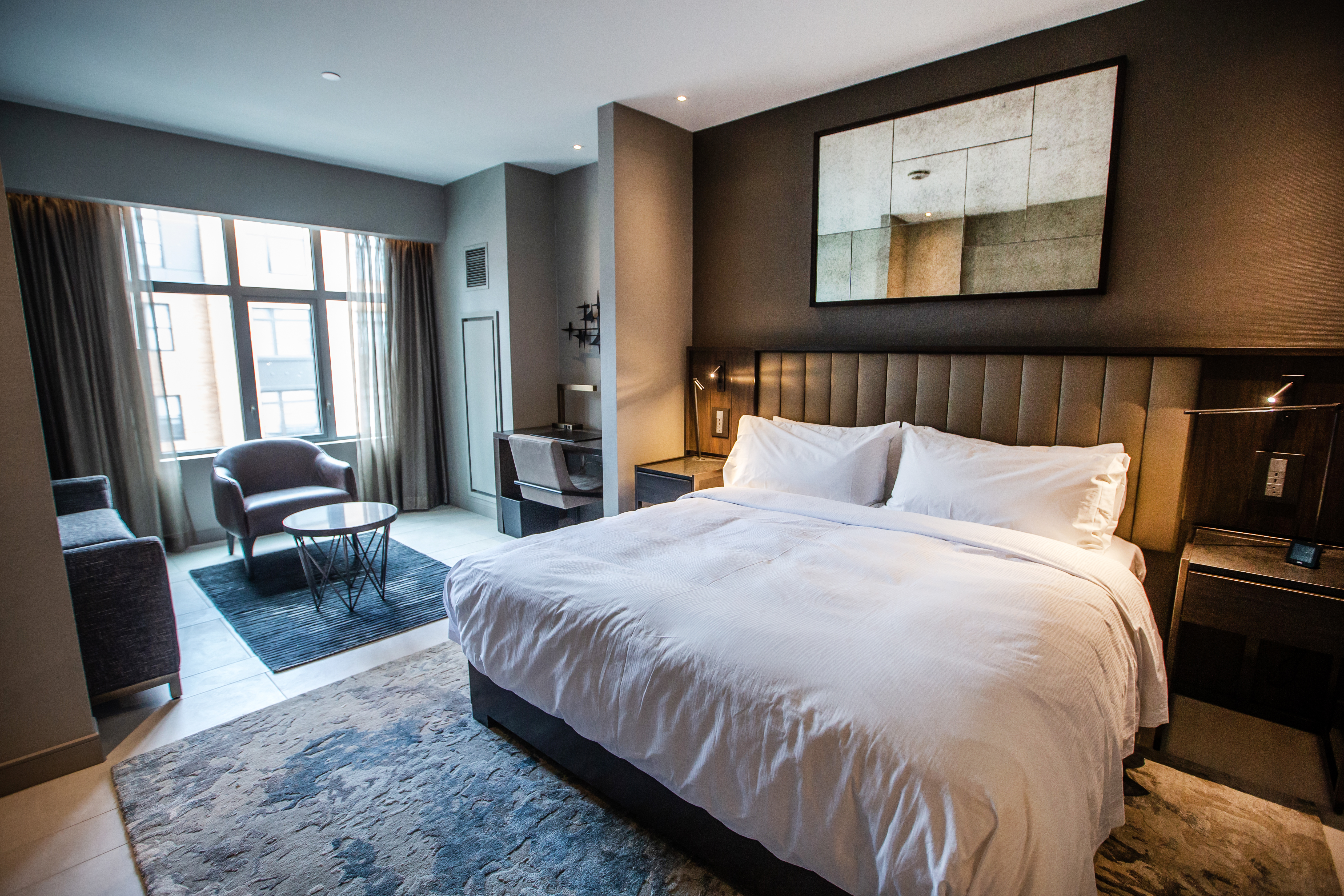 A room in the hotel.