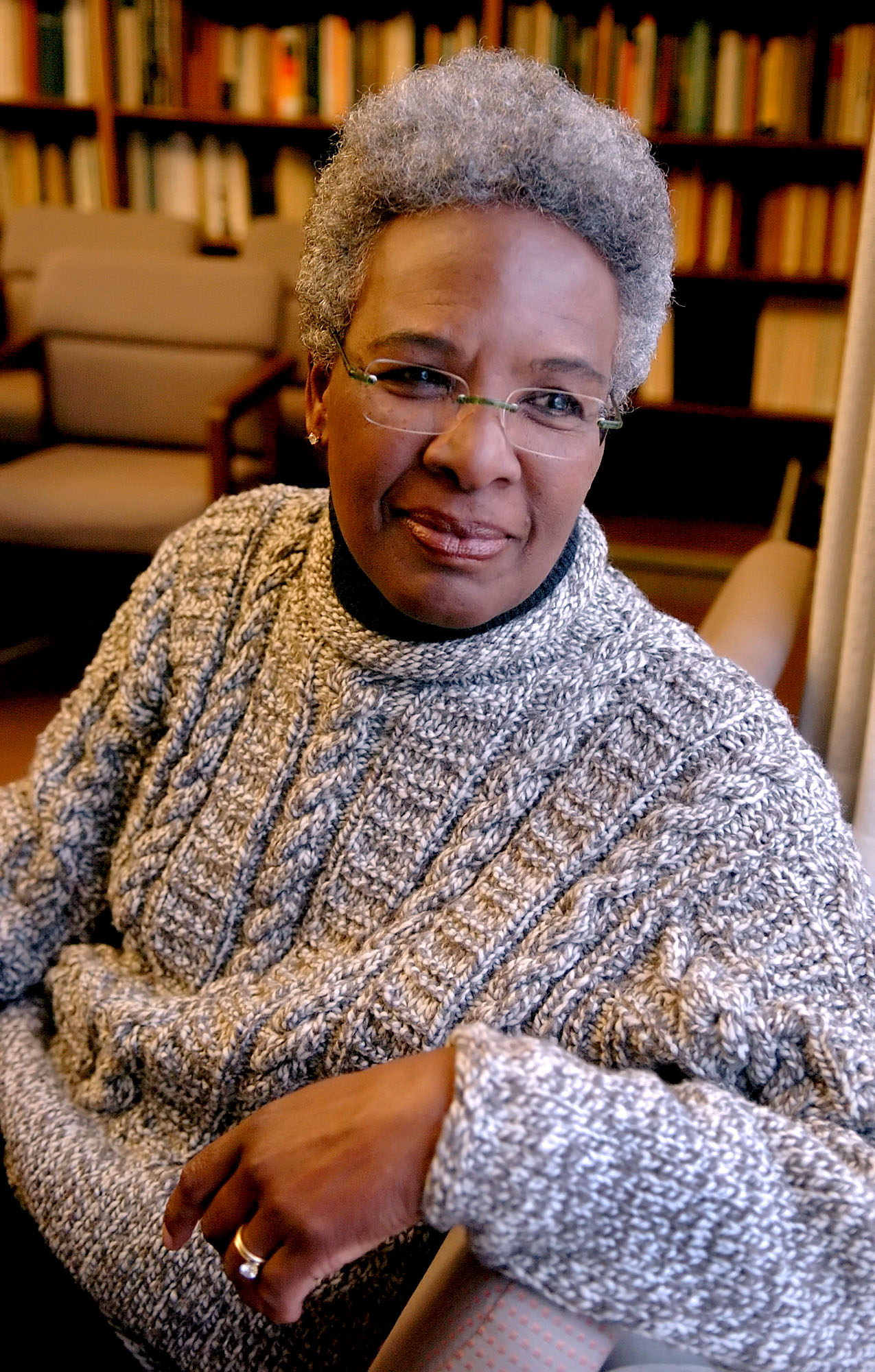 Nell Painter during a visit to Wesleyan University in Middletown, Conn., in 2005.