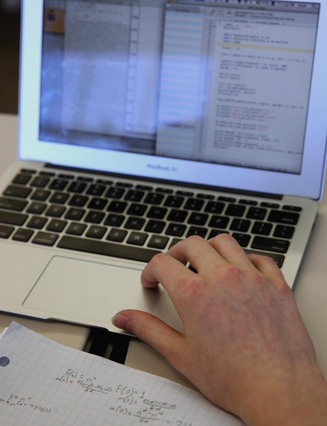 Cassels put his computer coding knowledge to work using a laptop during his class at Beaver CountyDay School.