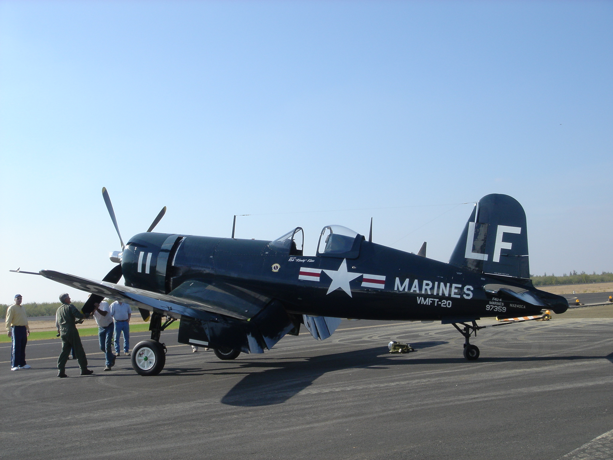 A F4U-4 Corsair fighter. Price tag: $2.4 million.