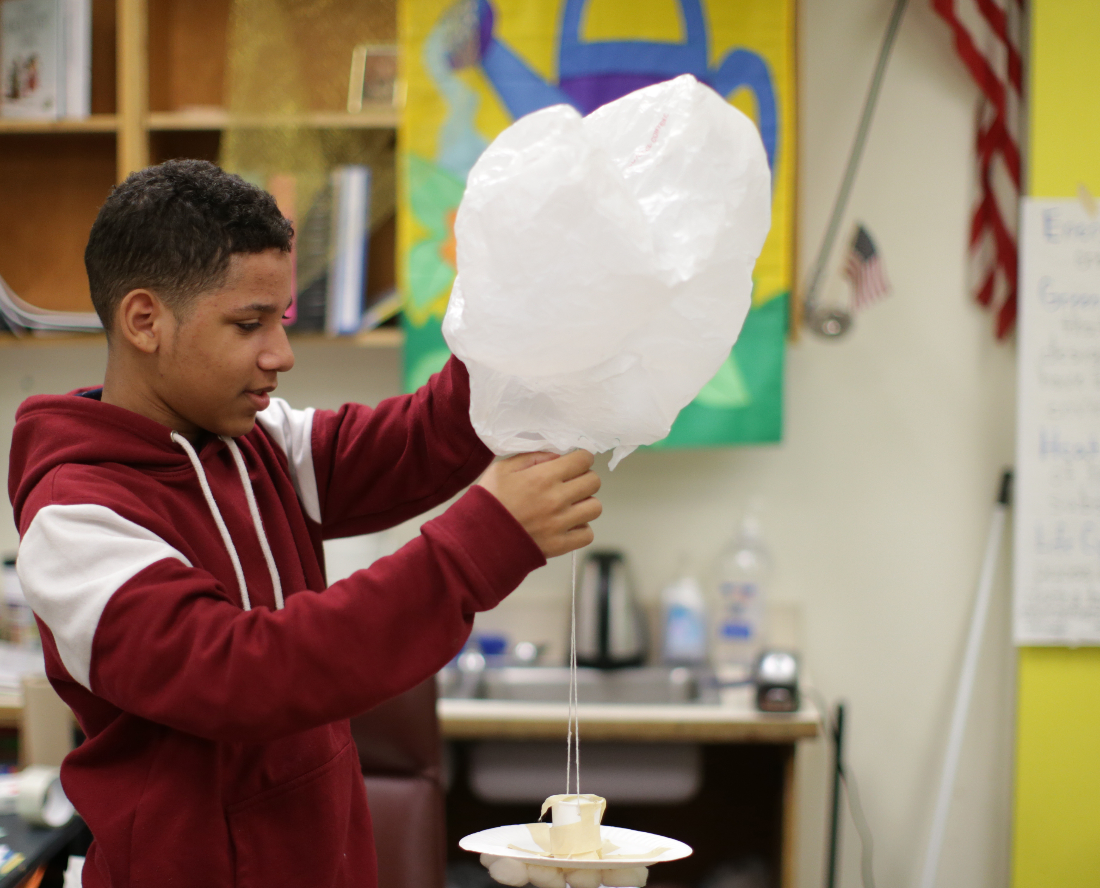 Samiel Reyes worked on a project as part of the Design Squad Global program.
