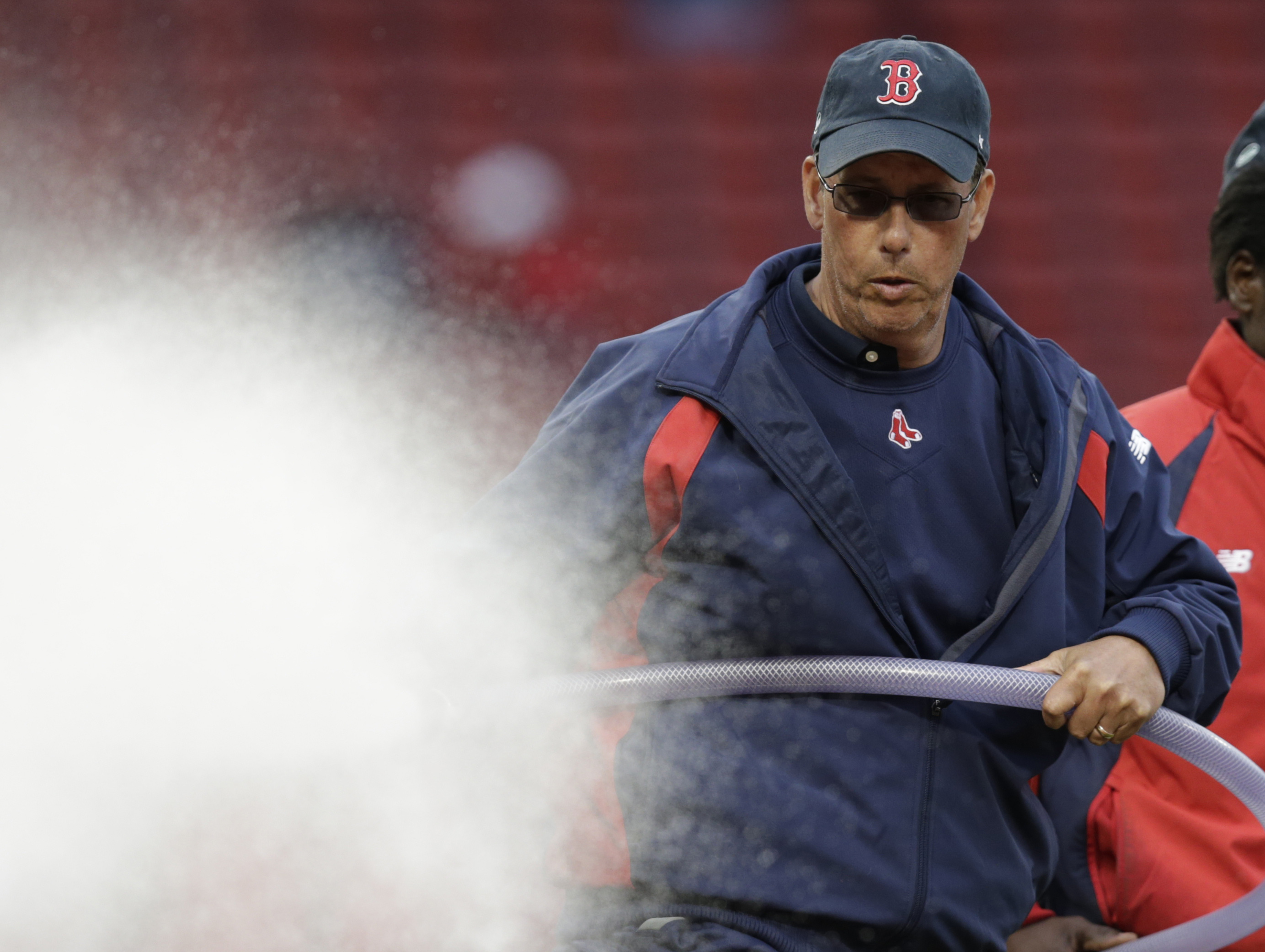 Dave Mellor in action at Fenway Park in April.