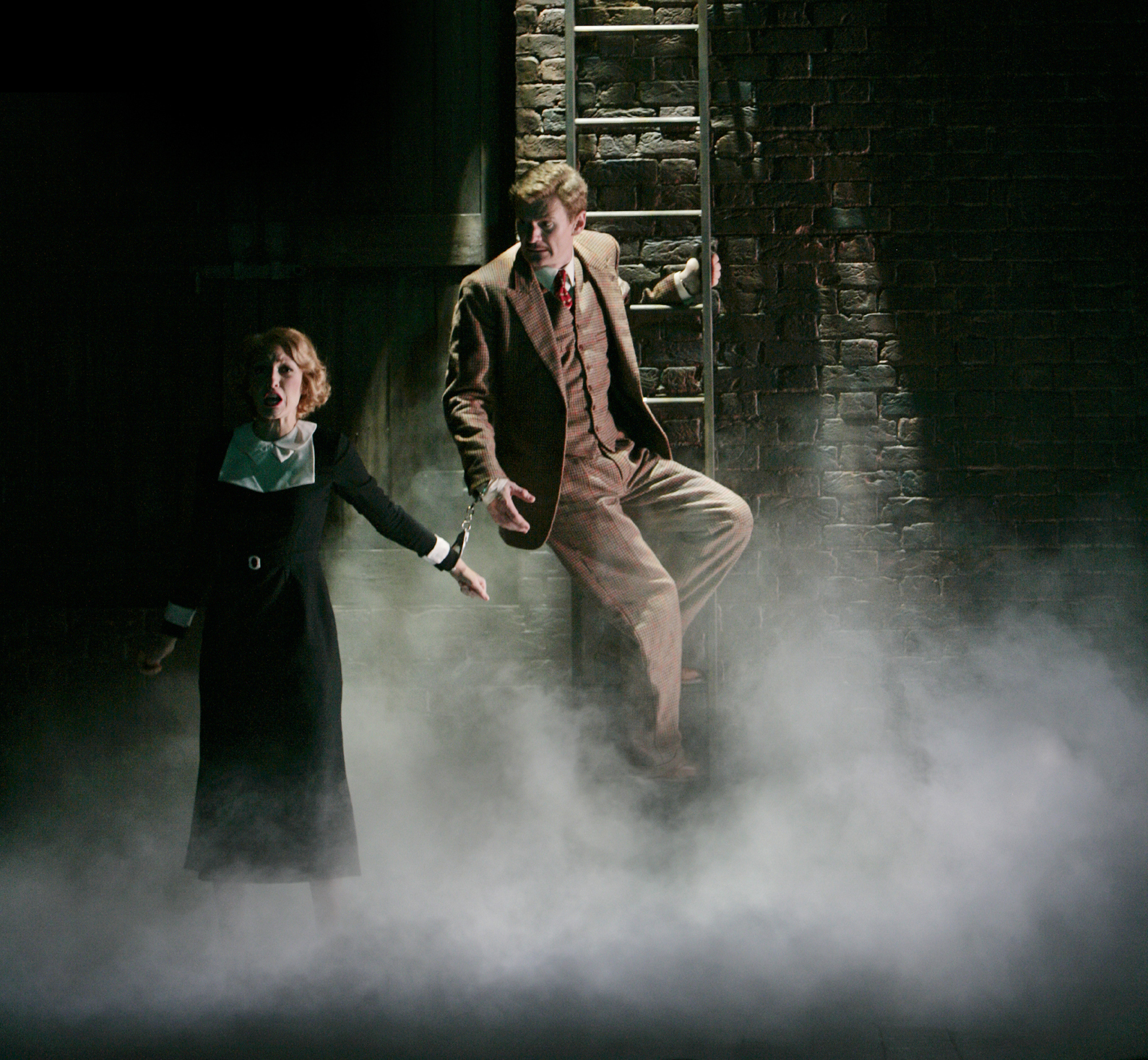 “The 39 Steps,” by Patrick Barlow, directed by Maria Aitken at the Huntington Theatre.