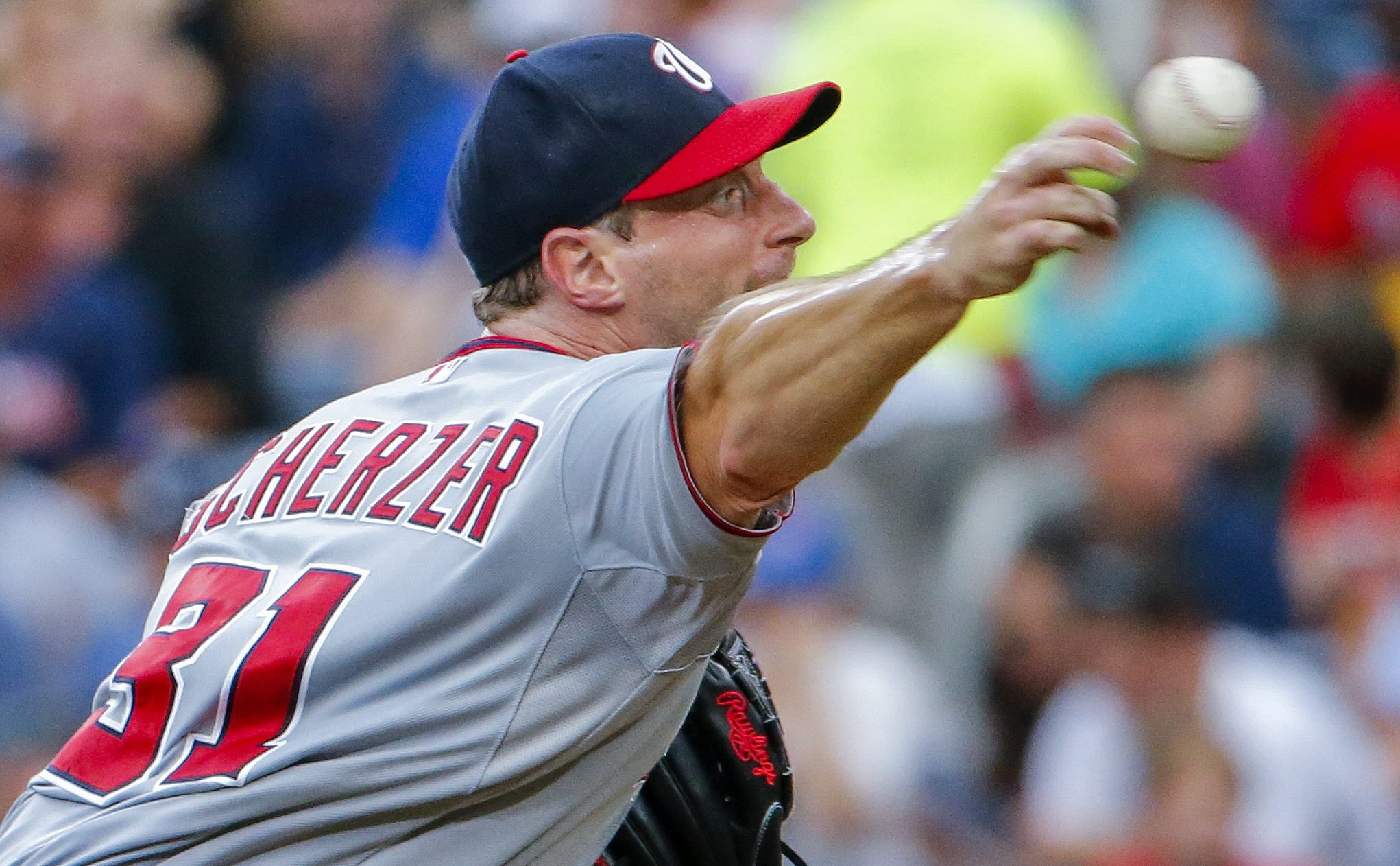 Max Scherzer is 9-6 this season with a 1.82 ERA.