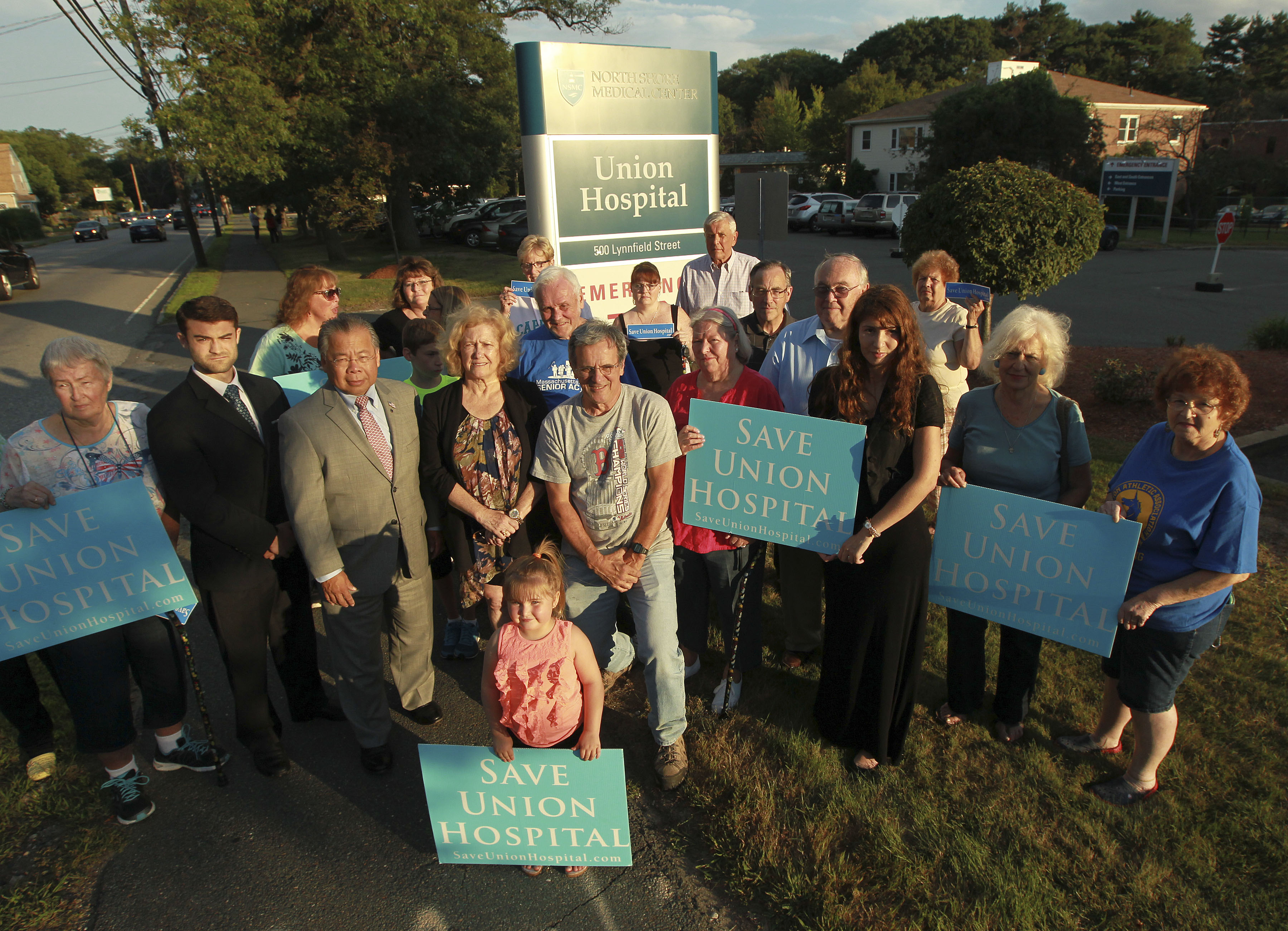 A group in Lynn protested the closing of Union Hospital in 2014. They argued the city needed its own hospital and residents should not have to go to Salem for their care.