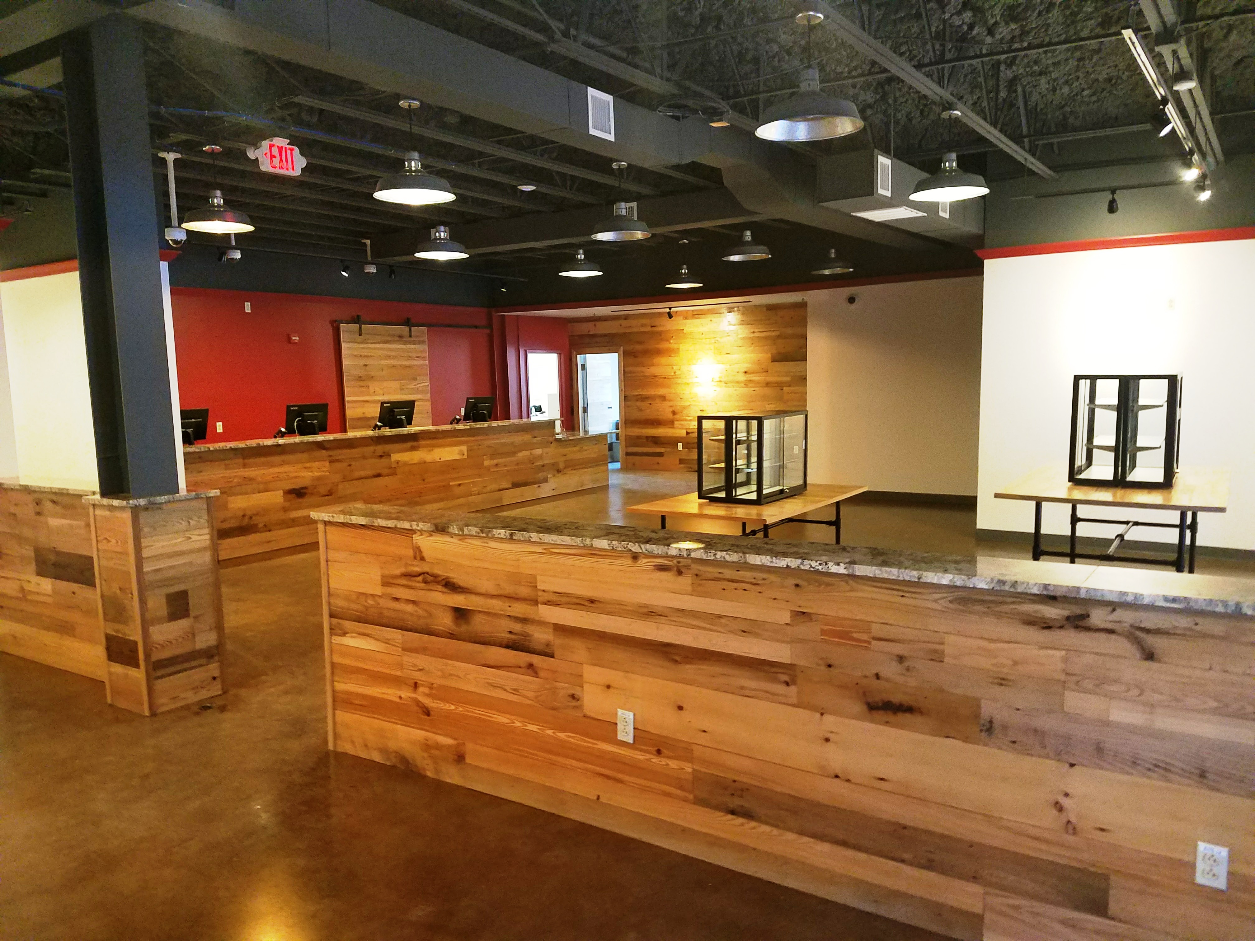The dispensary area at Healthy Pharms in Georgetown, which will be the third to open north of Boston.