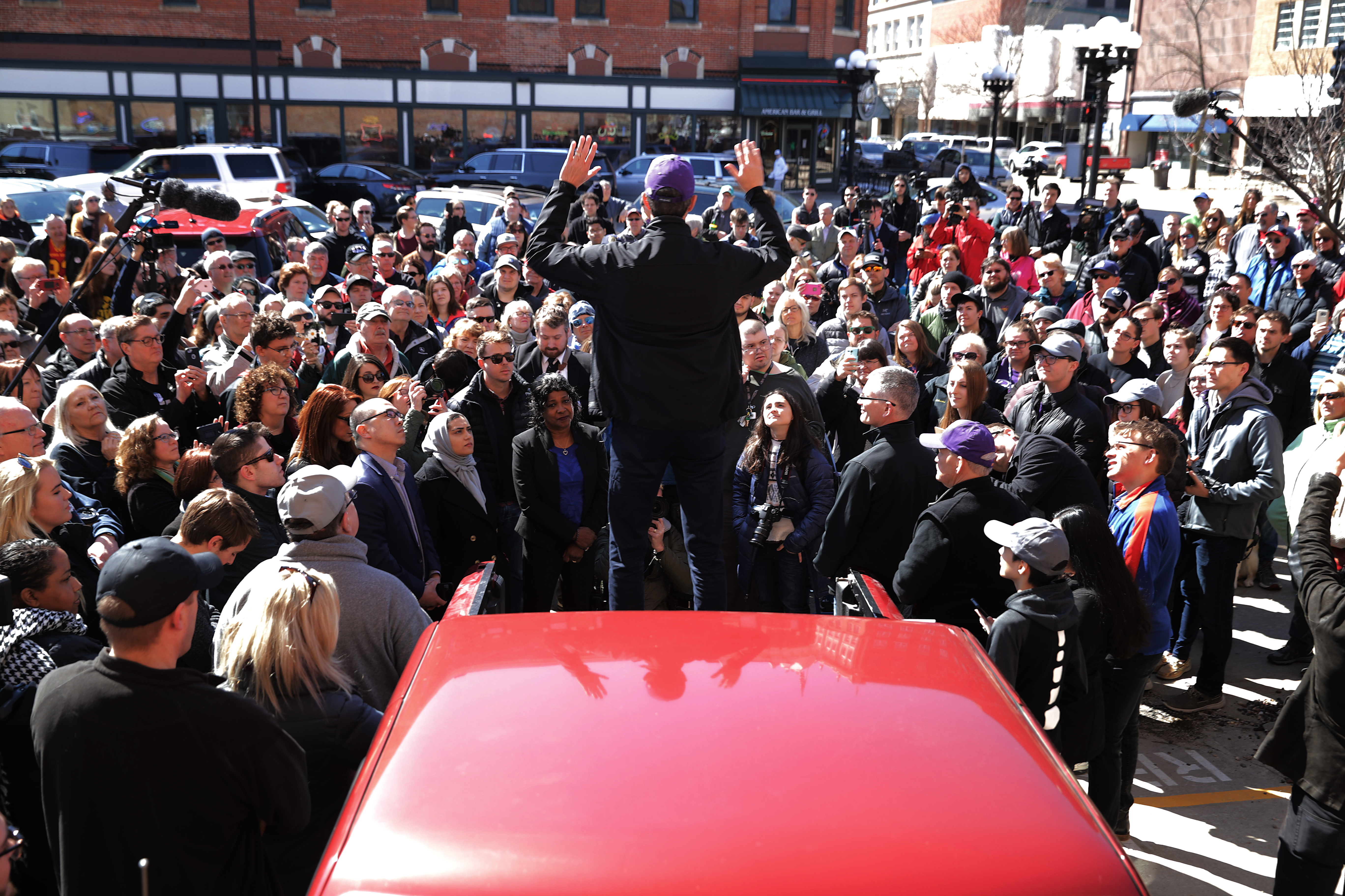 O’Rourke in Waterloo, Iowa.