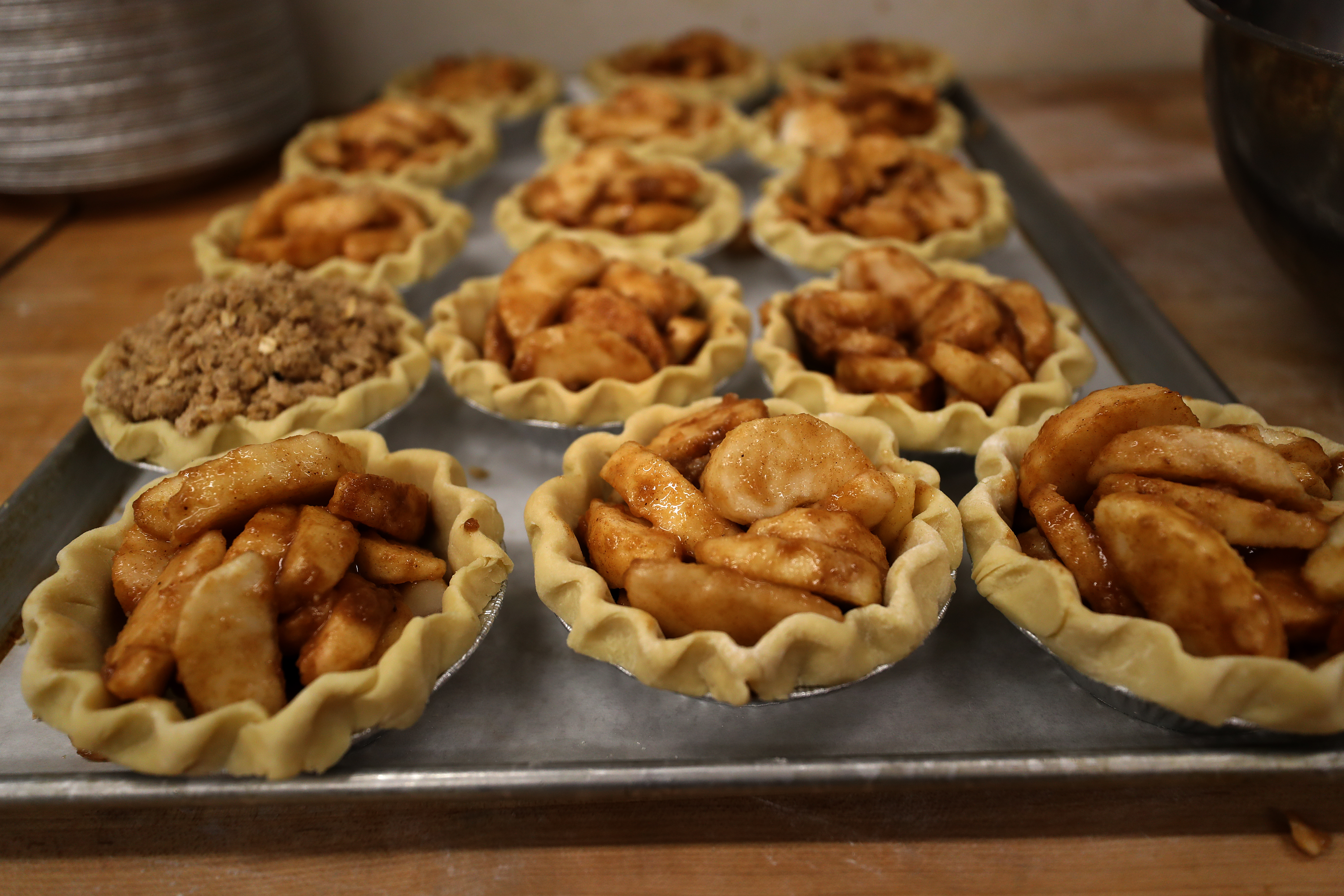 And for dessert? Pie from Smolak Farms.
