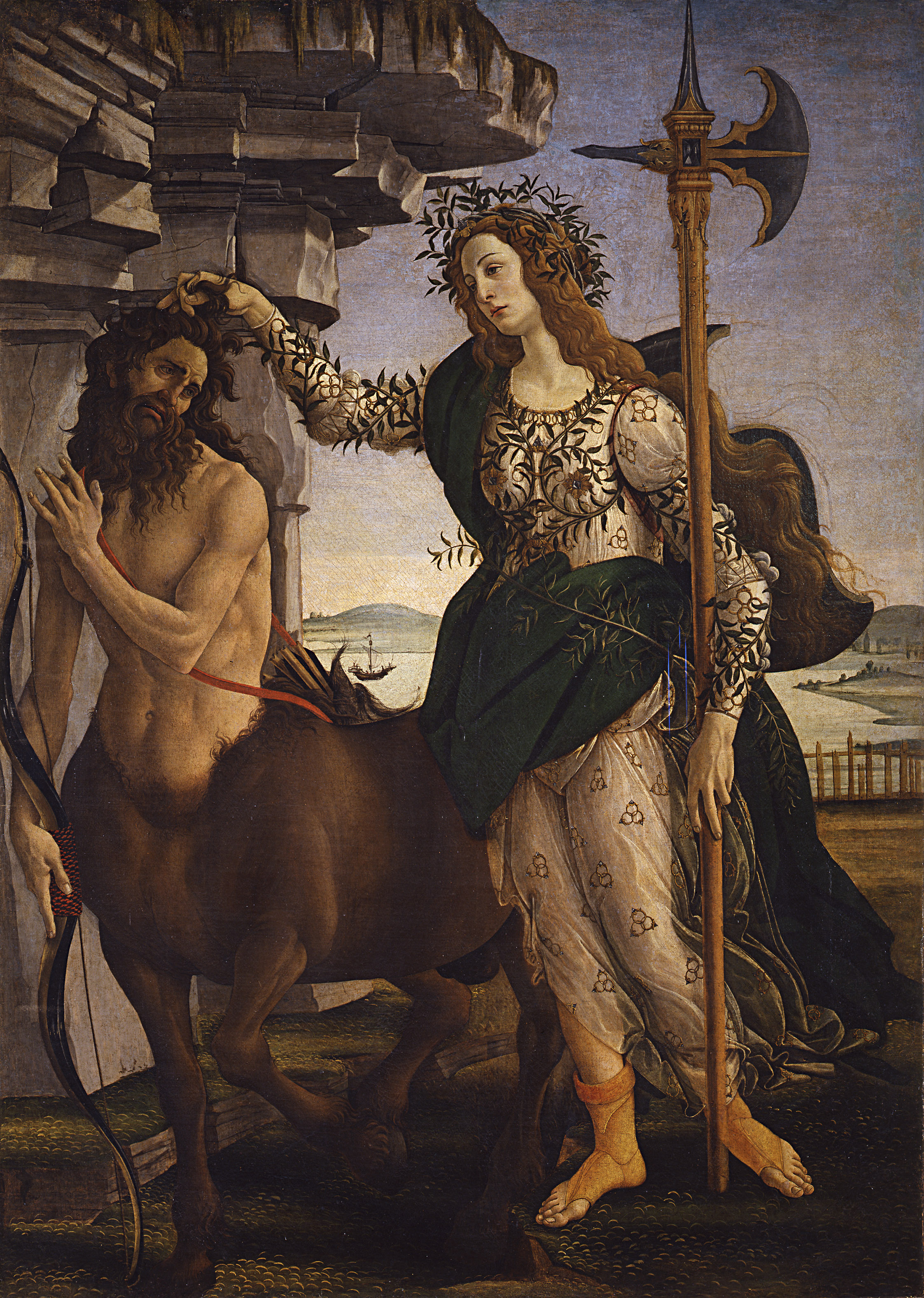 <span><span>Sandro </span>Botticelli’s </span>“Minerva and the Centaur.”
