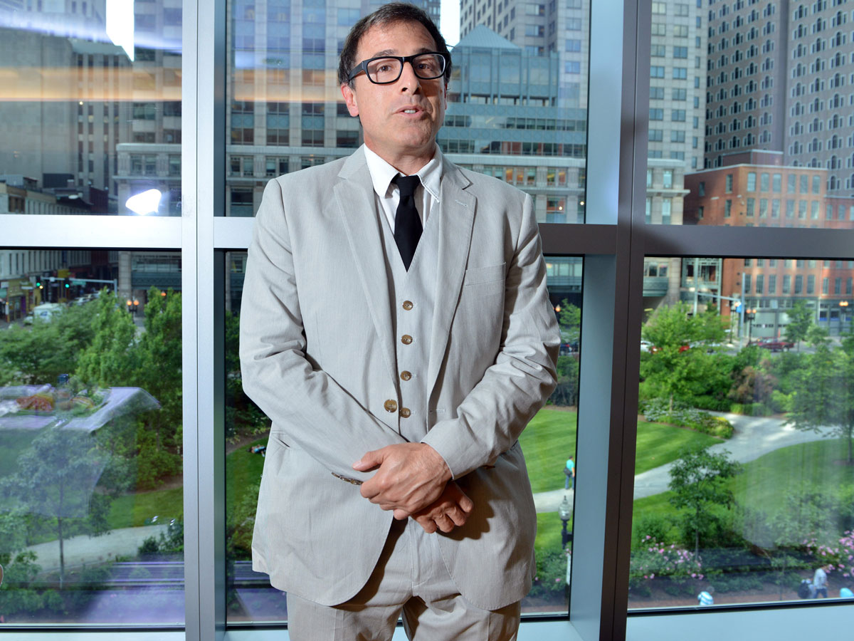 David O. Russell was at the InterContinental Hotel Friday to receive an award from McLean Hospital.