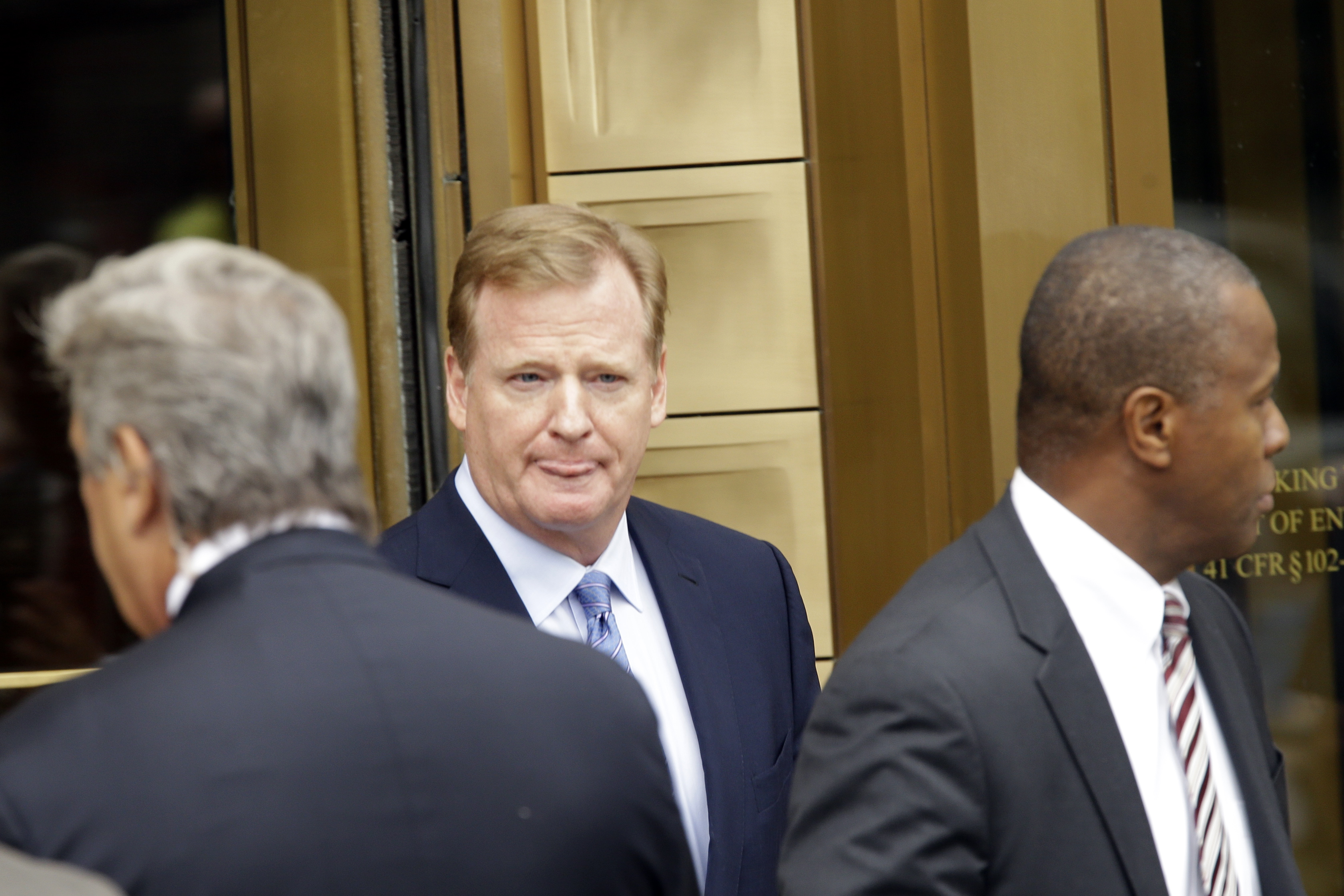 NFL Commissioner Roger Goodell also attended Monday’s court hearing.