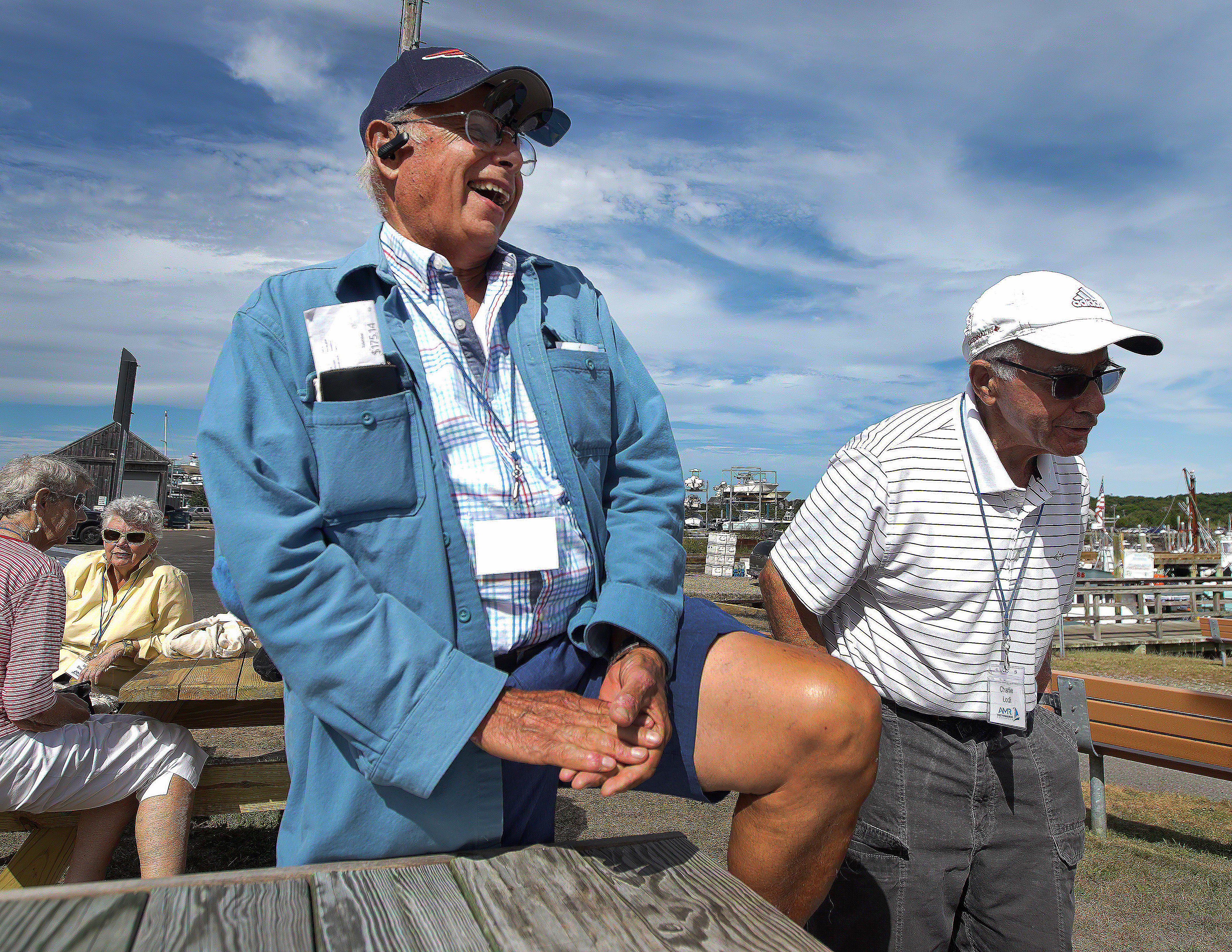 Bob Graham (left), 79, of Mashpee, and Charles Lodi, 76, of Falmouth.