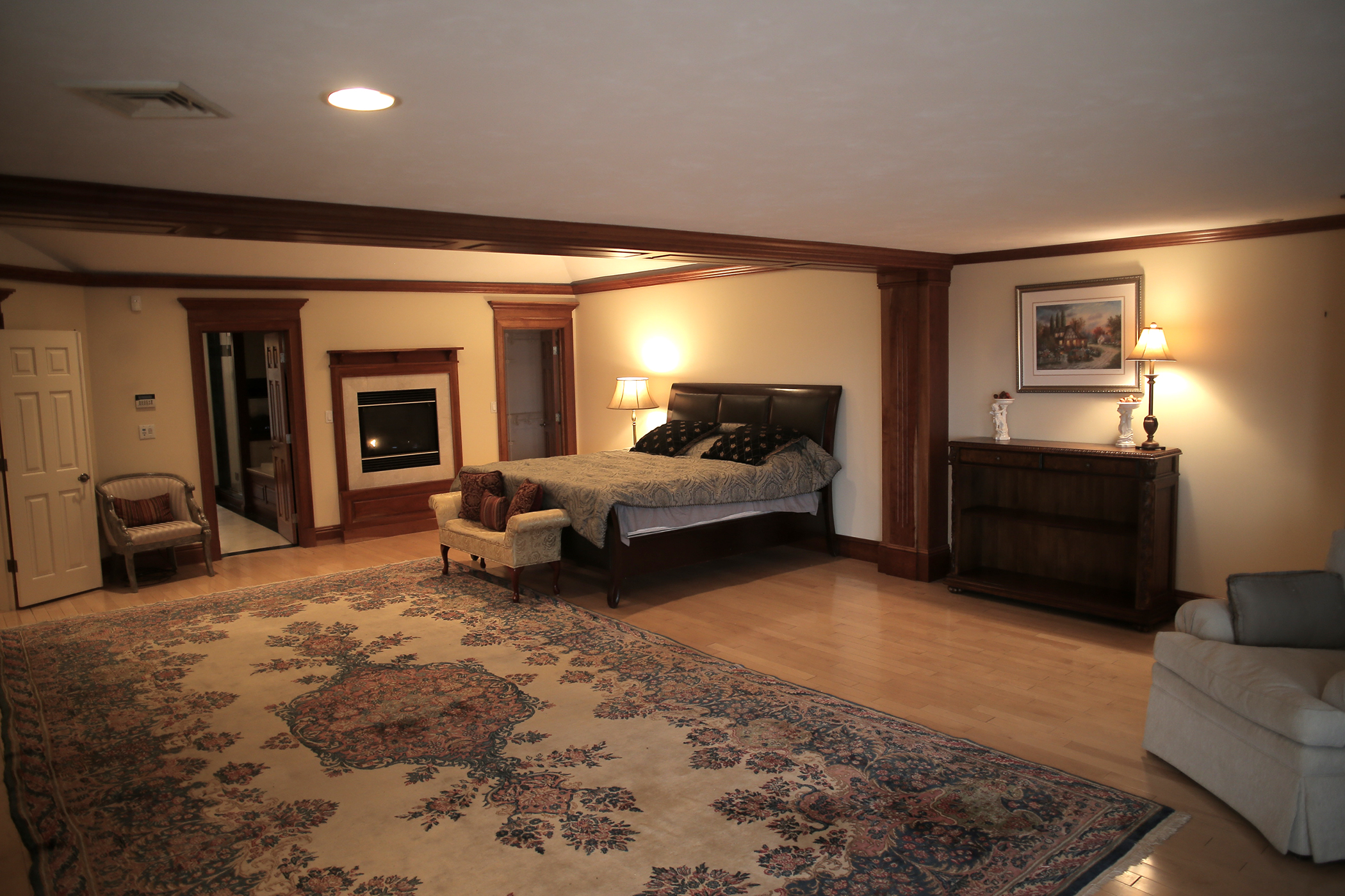 The master bedroom.