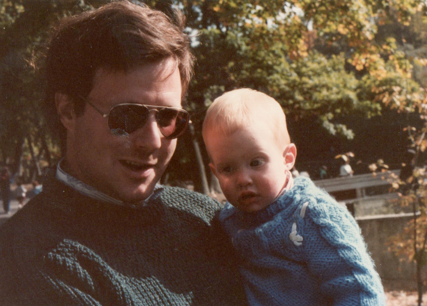 Charles 'Terry' Straus III and son Taylor DeLench during a visit with grandparents.