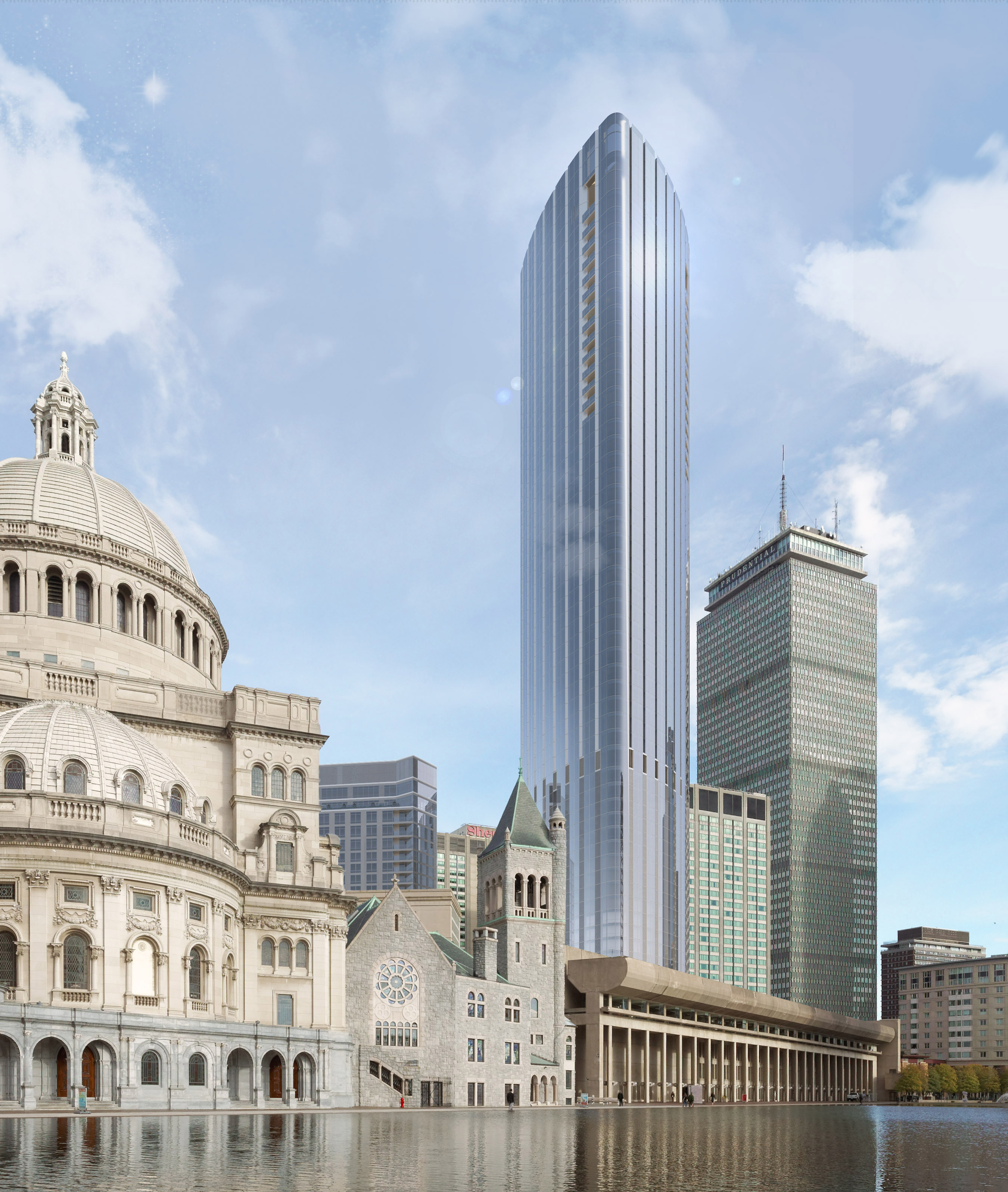 A rendering of the Four Seasons Tower in the Back Bay.