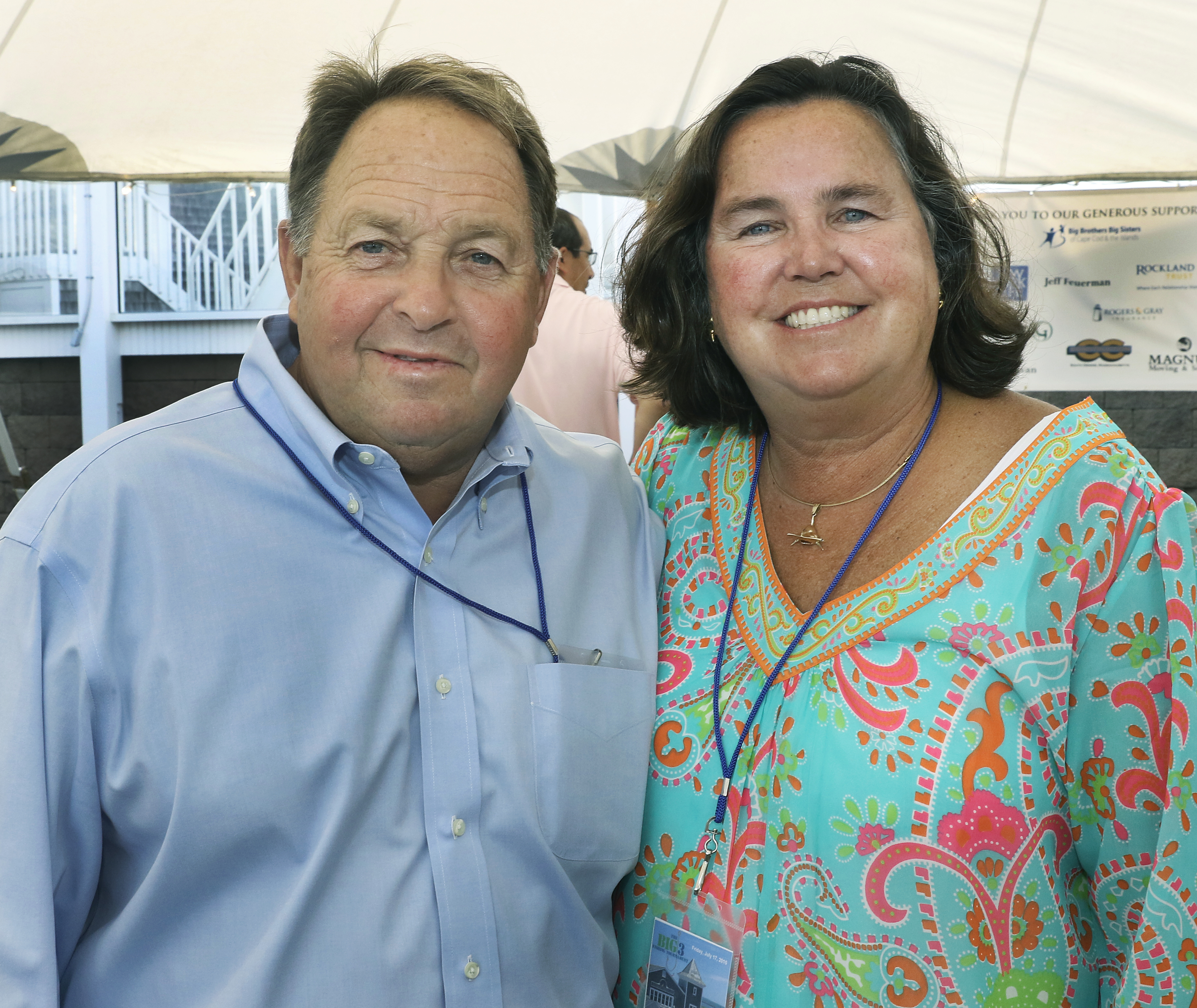 Event co-chairs E.J. and Terry Jaxtimer of Osterville.