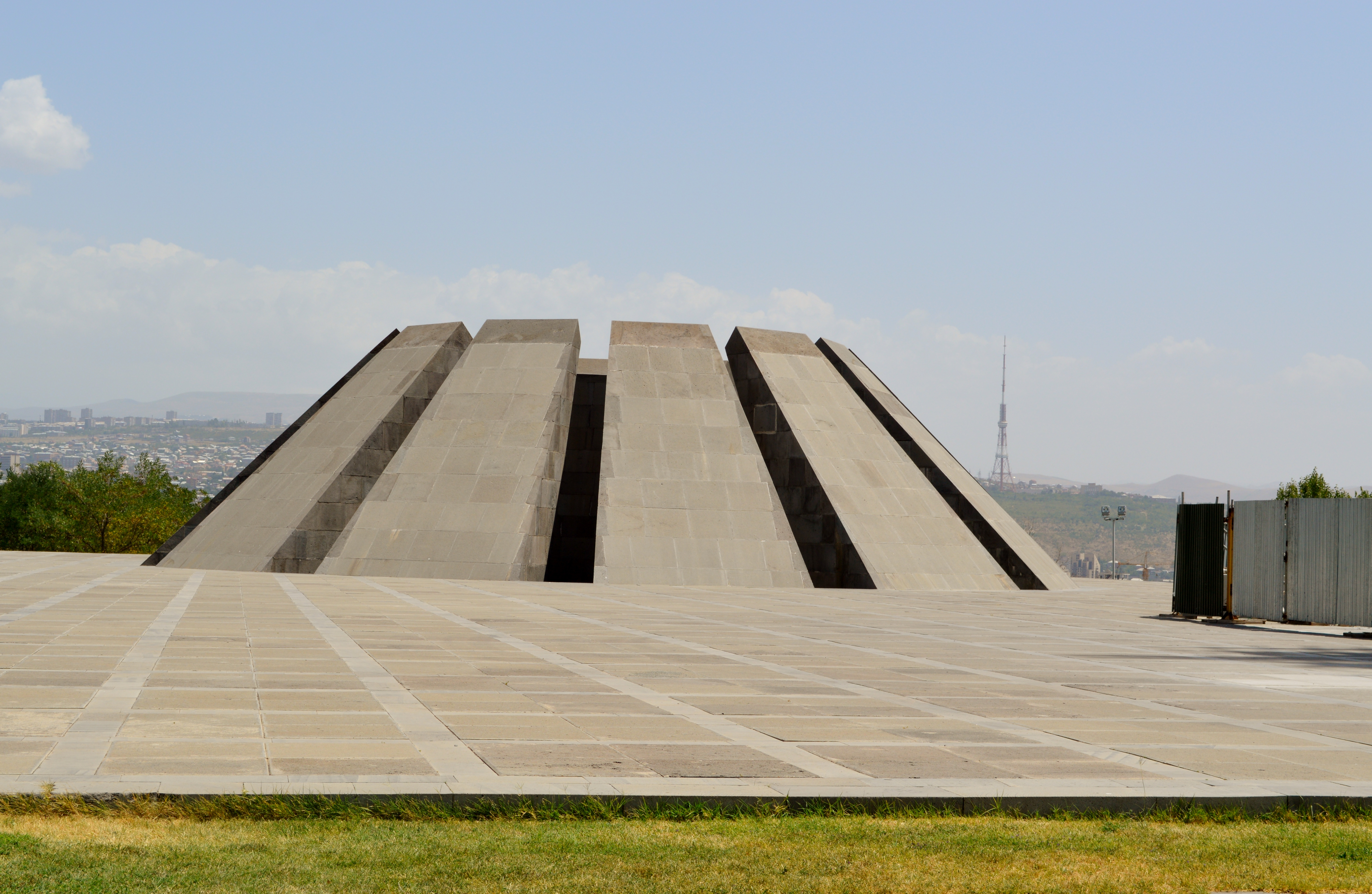 The exterior of the Armenian Genocide Memorial.