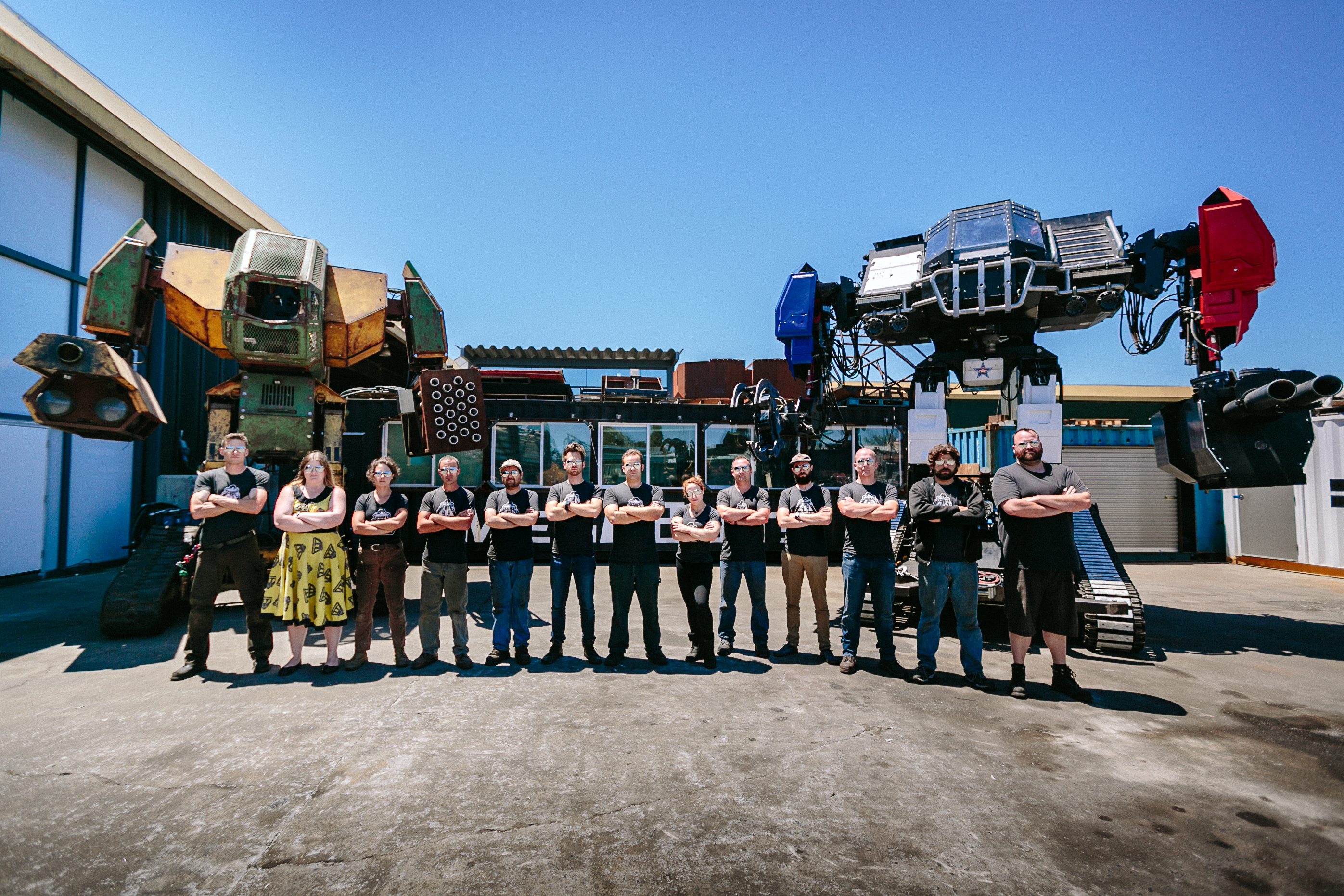 Two Megabots along with crew.