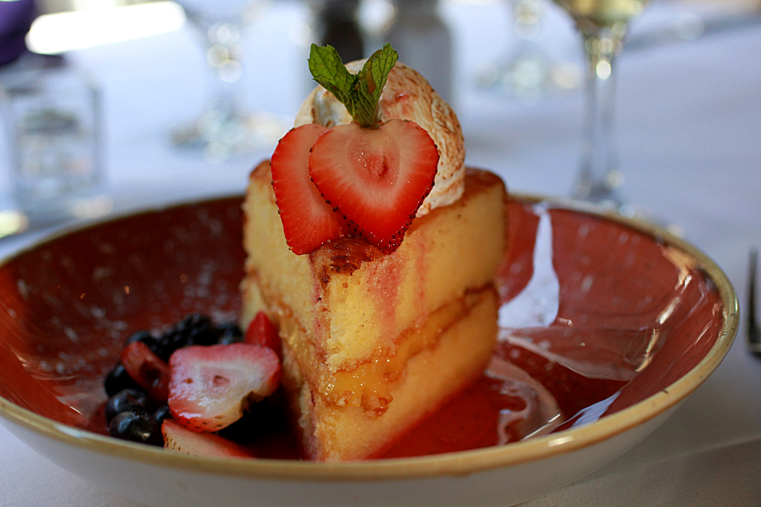 The lemon olive oil cake.