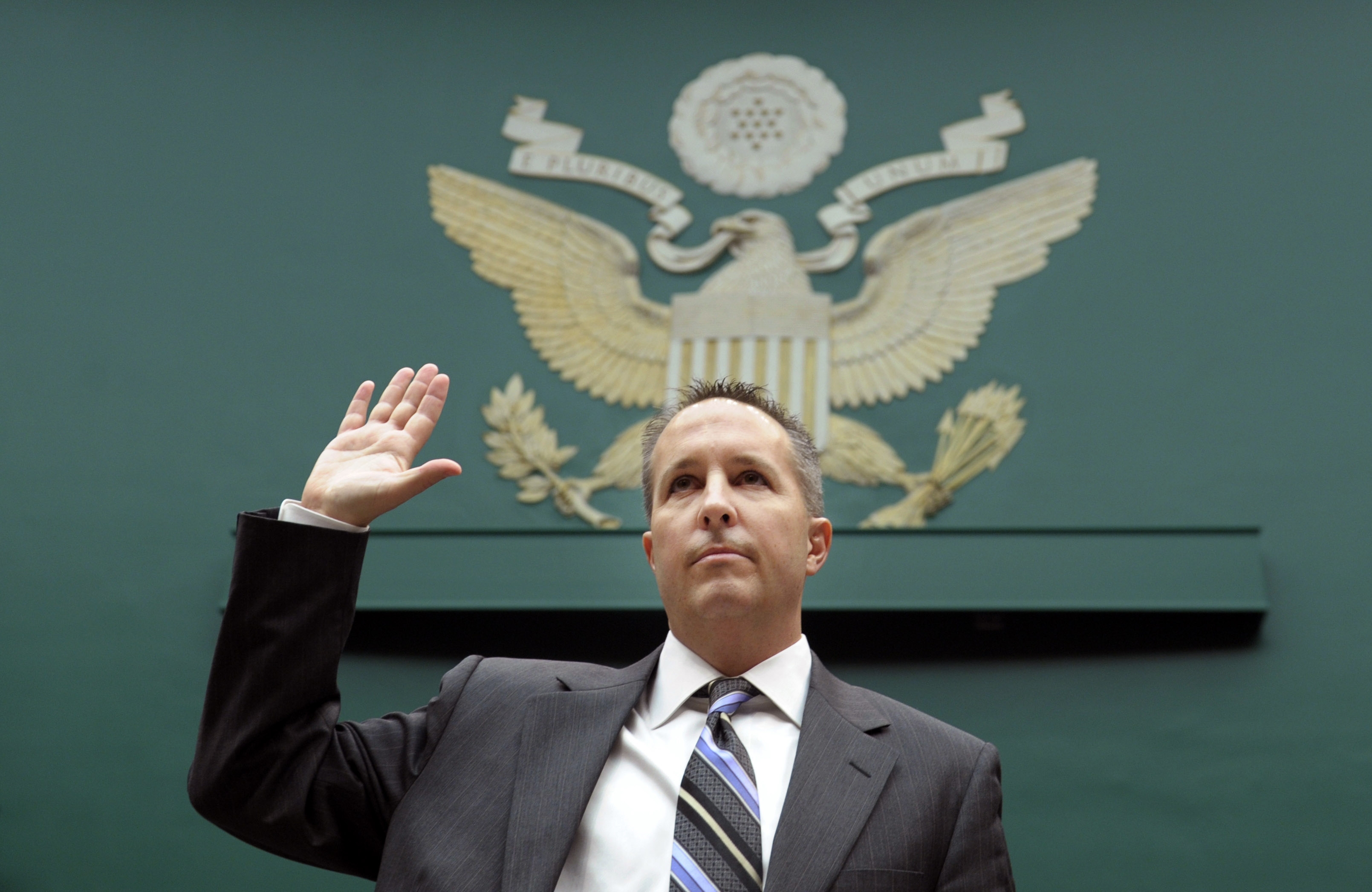 Barry Cadden of the now-closed New England Compounding Center invoked his Fifth Amendment rights against self-incrimination and declined to answer questions.