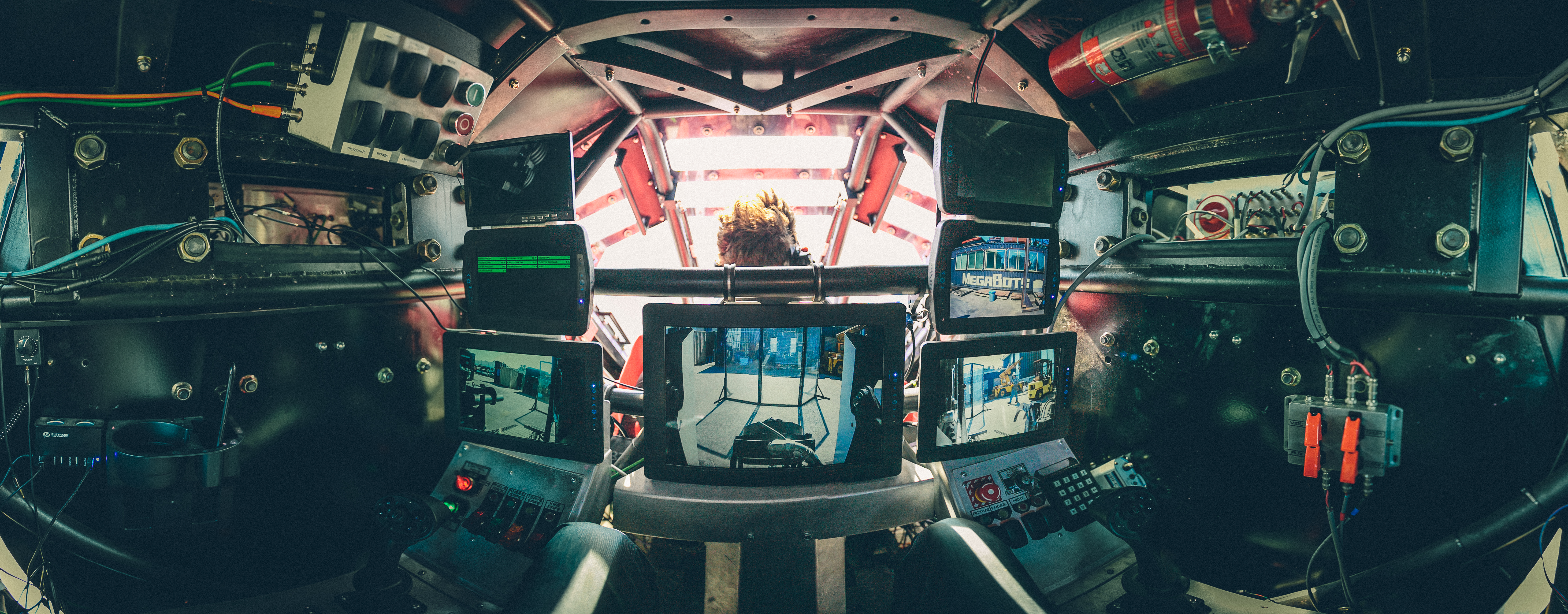 The interior of the Megabot.