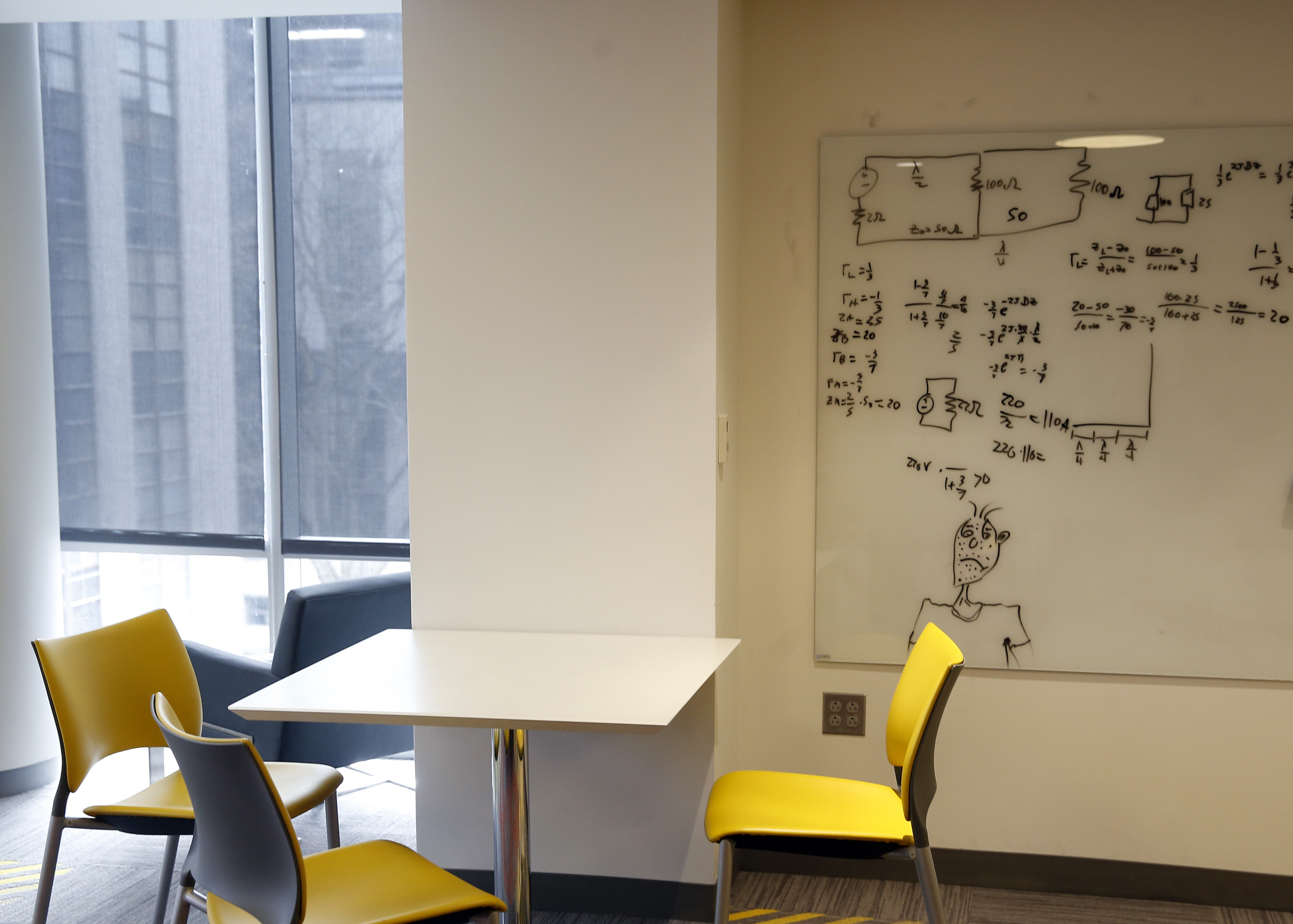 A student lounge inside East Village.