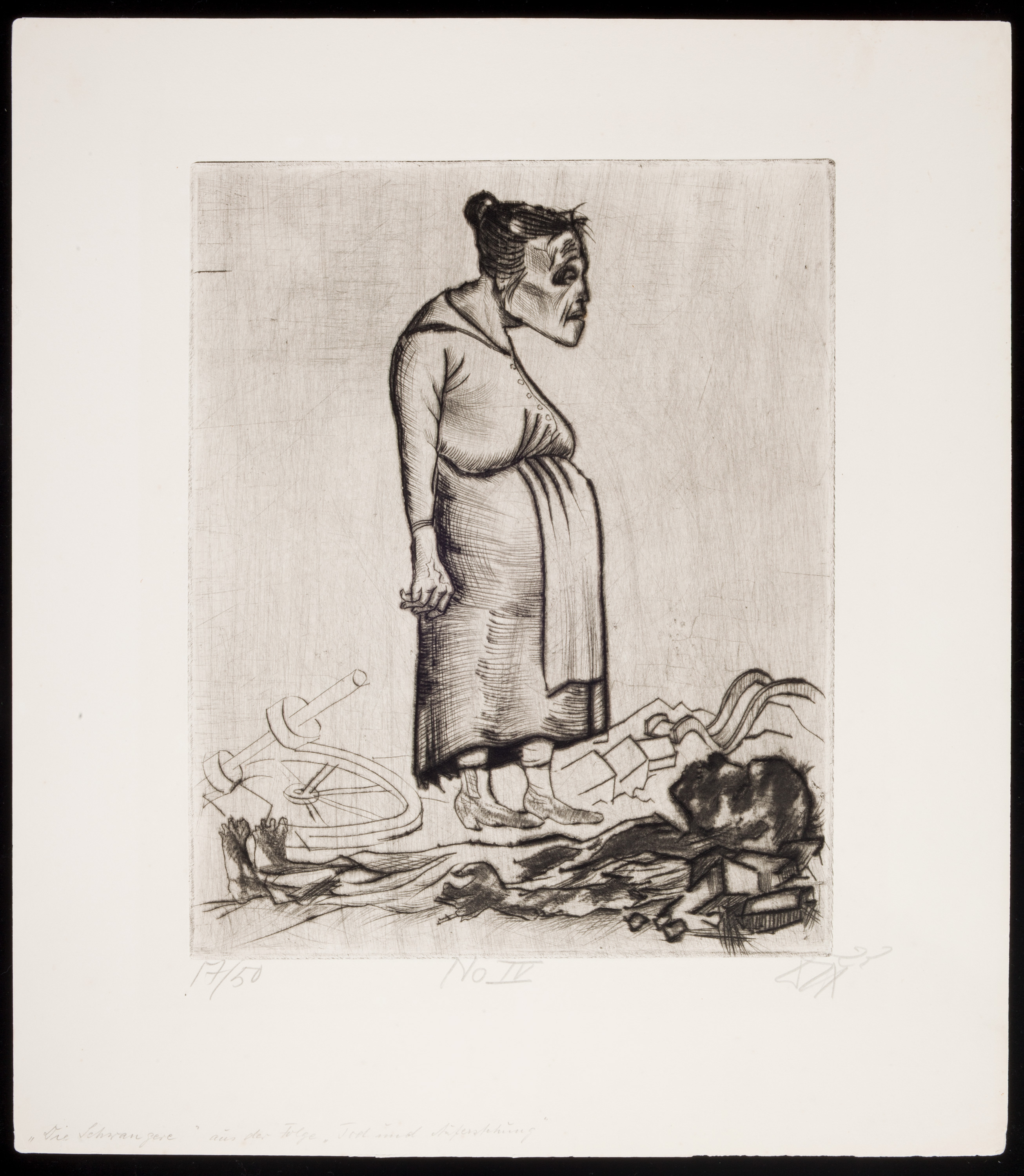 Otto Dix's "Pregnancy" from 1922.