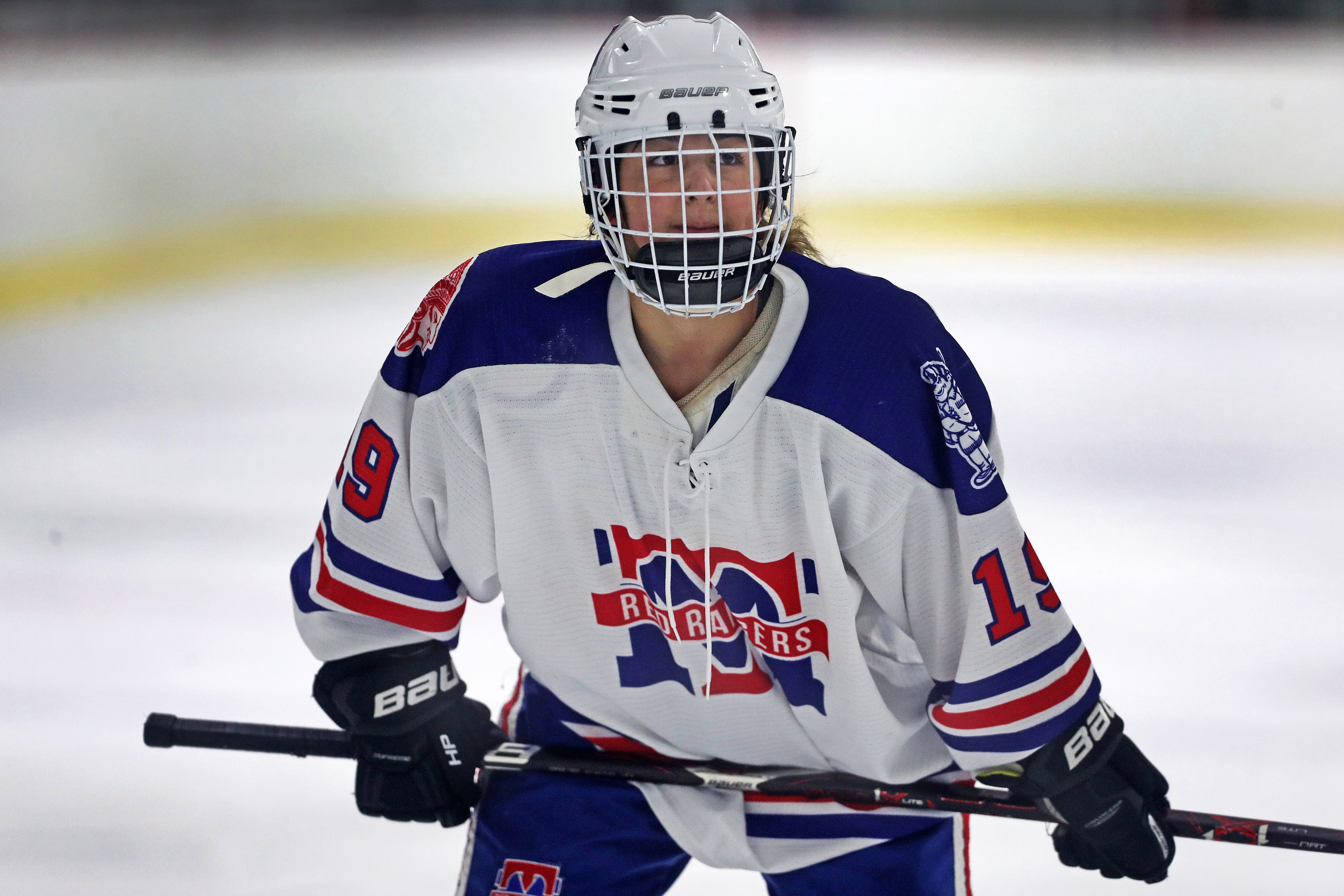 Methuen-Tewksbury senior forward Julia Masotta (19) led the state with 50 goals along with 31 assists.