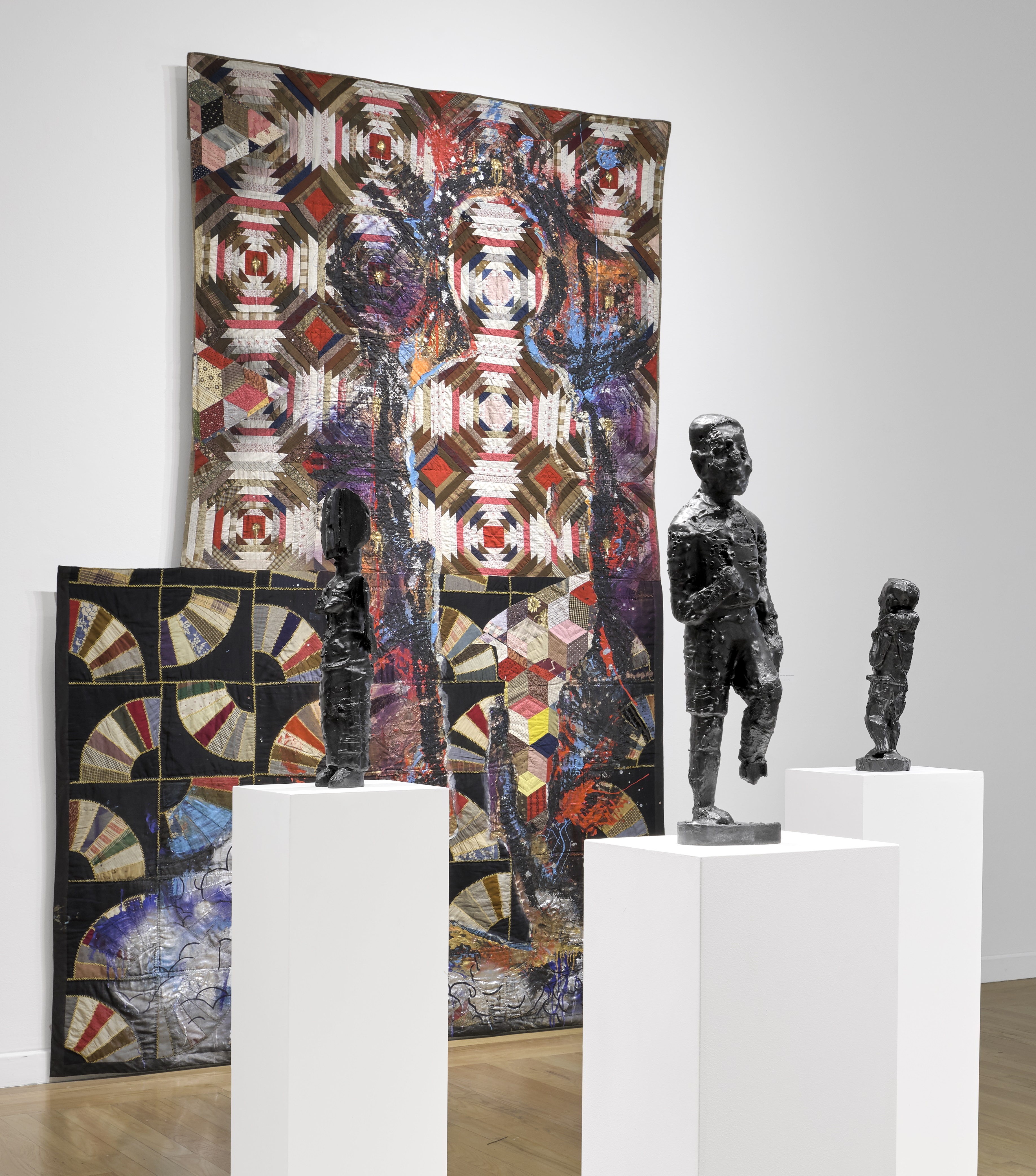 Sanford Biggers's "BAM" is in on view at Tufts University Art Galleries.