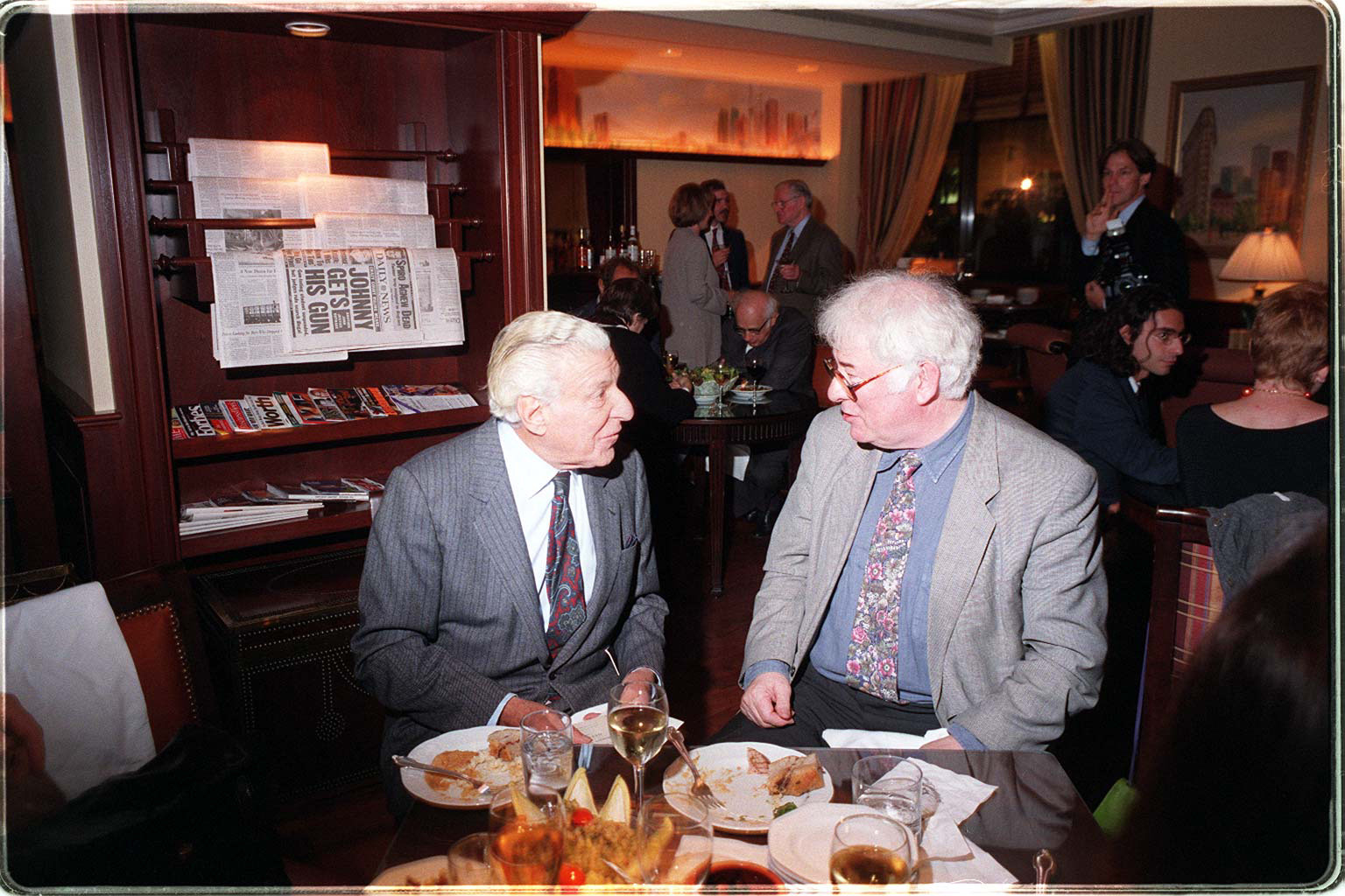 Straus and poet Seamus Heaney.