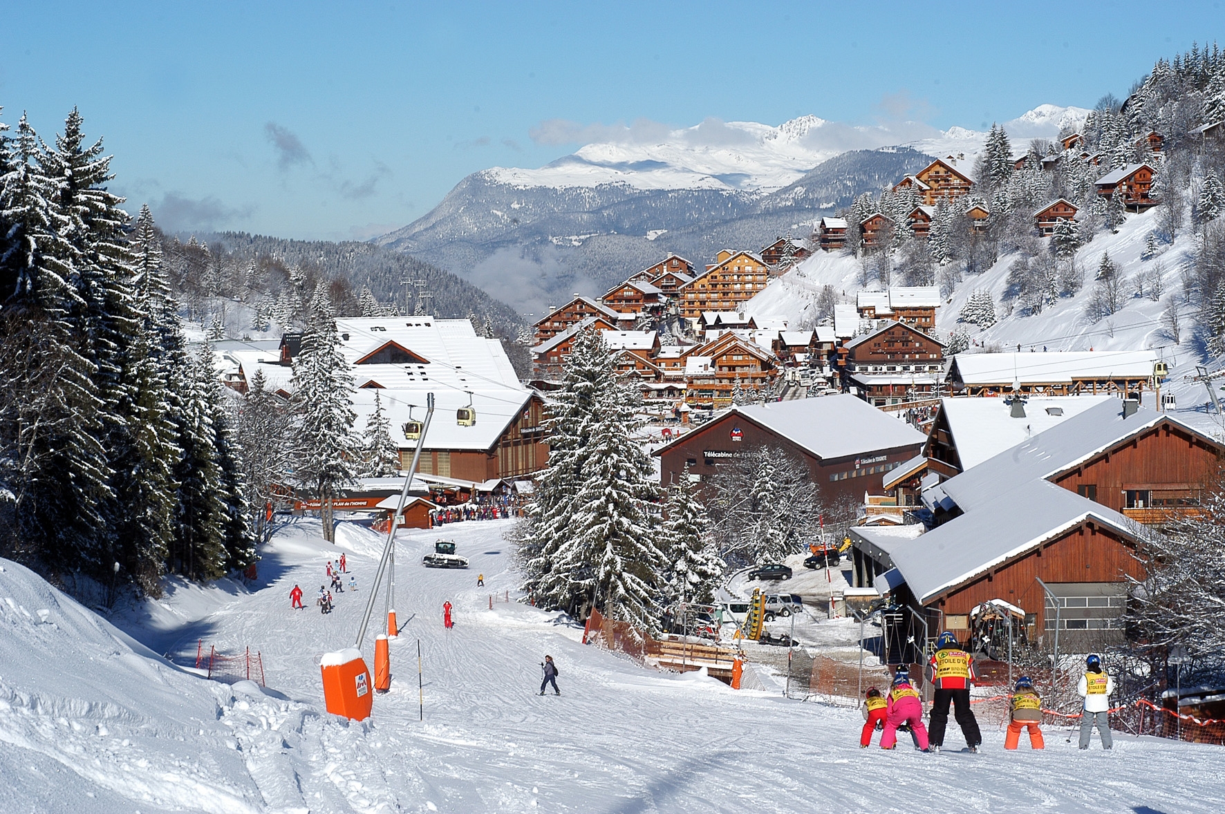 Les Trois Vallees, a ski region in France.