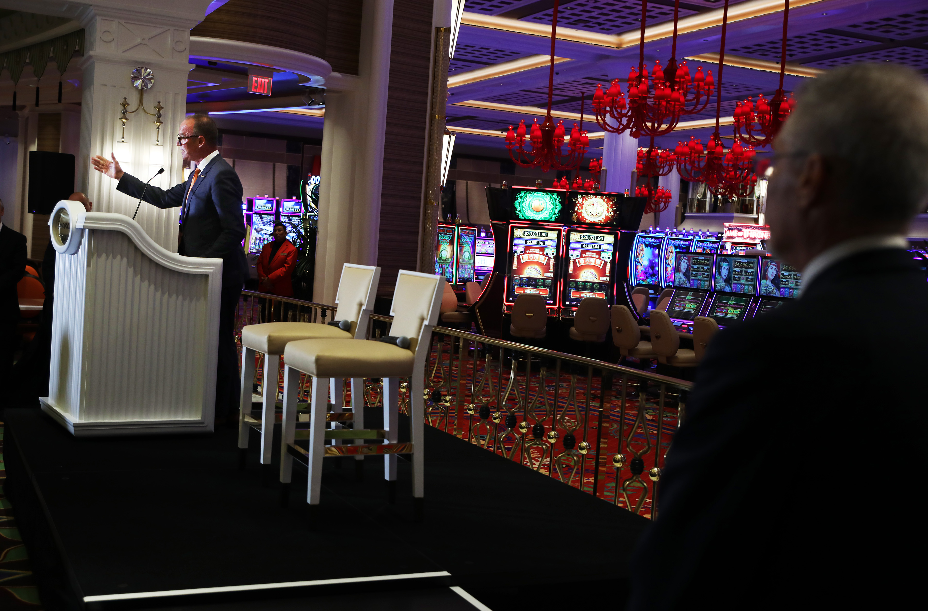 Representatives for Encore Boston Harbor spoke to the press.