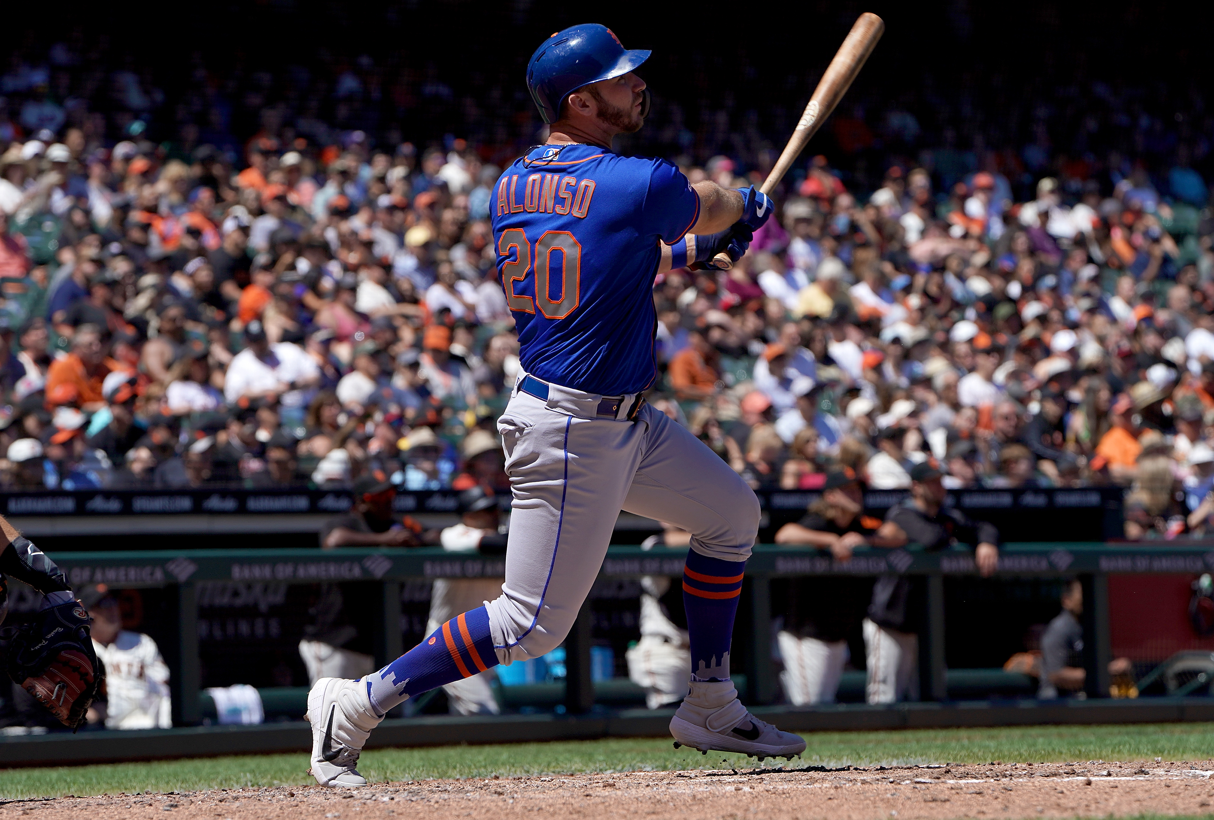 Variability in the baseball may have helped the Mets’ Pete Alonso lead MLB with 53 home runs last season.