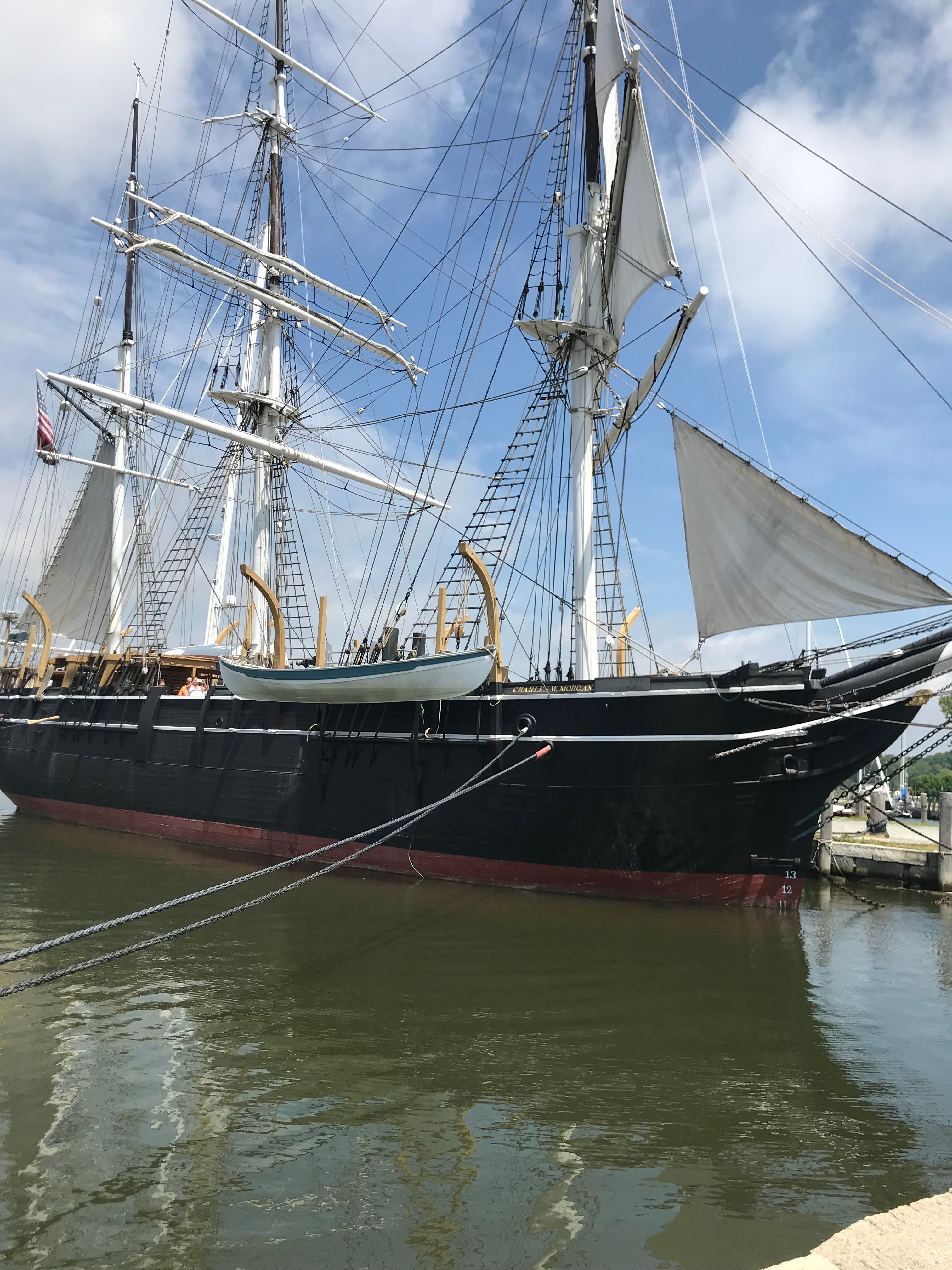 At Mystic Seaport Museum, board the 1841 Charles W. Morgan, the last remaining wooden whaleship.