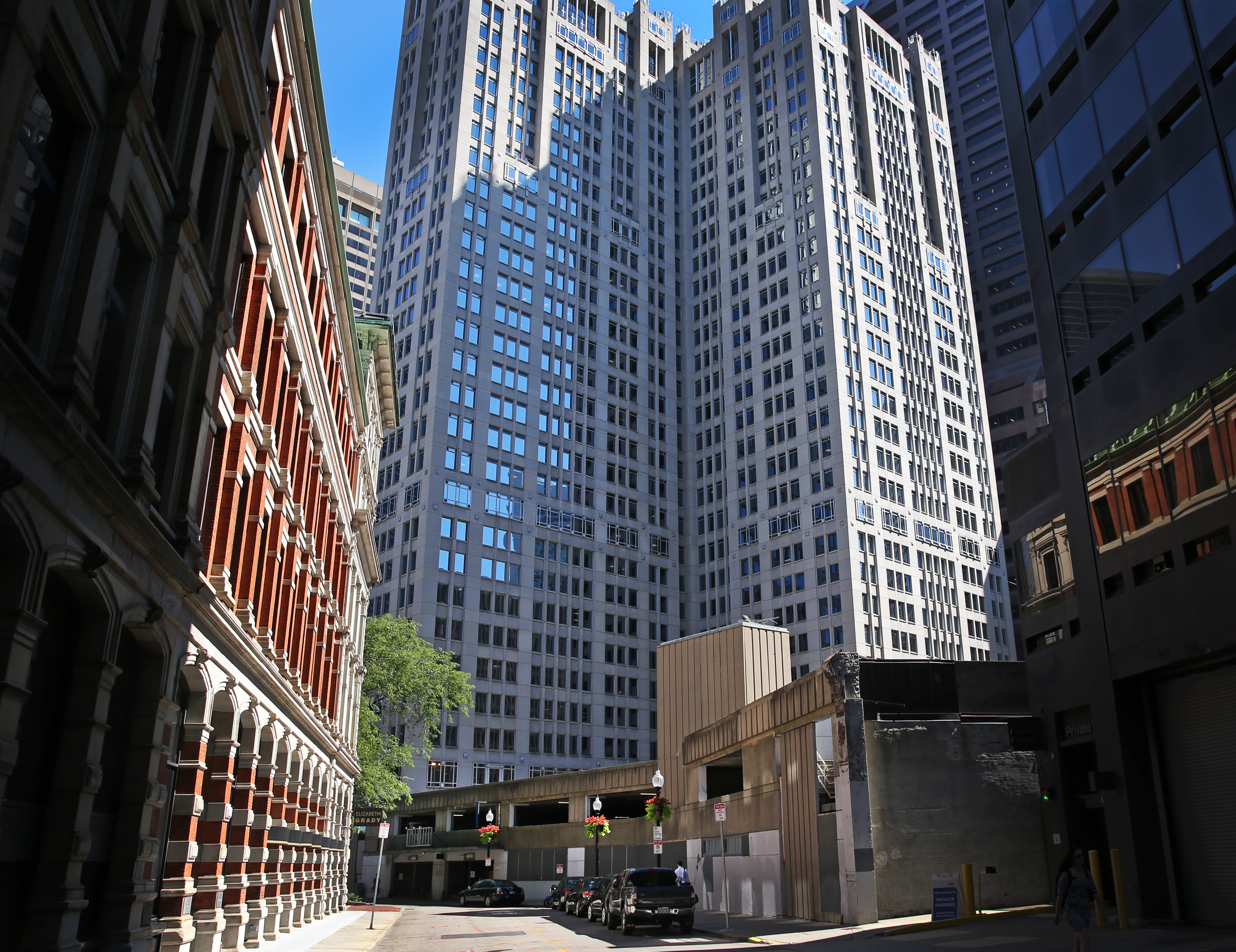 The city reached the deal for developing the garage site (above) last month.