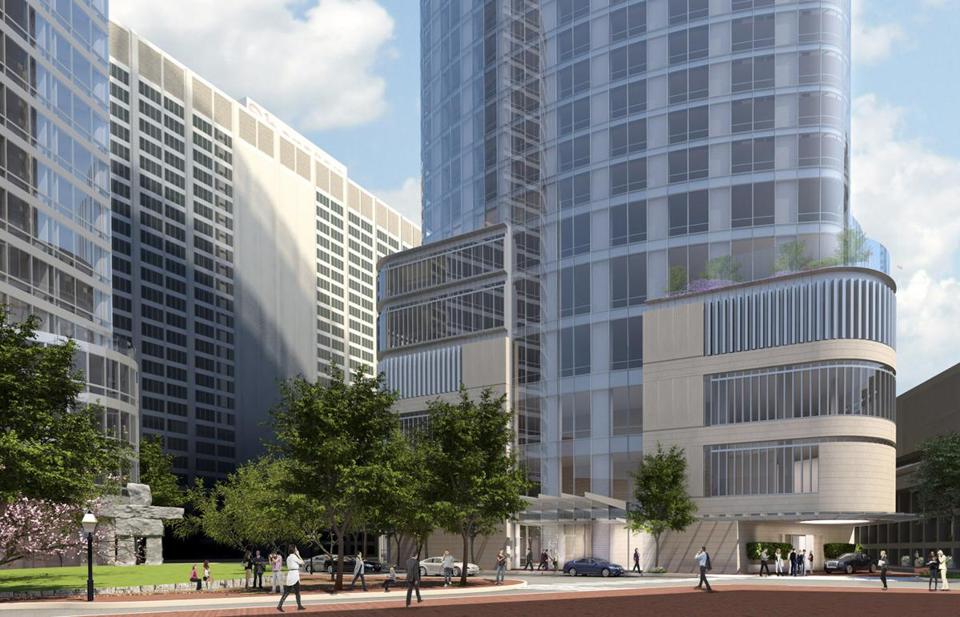 The 691-foot condominium and hotel tower will add another major peak to the Back Bay.