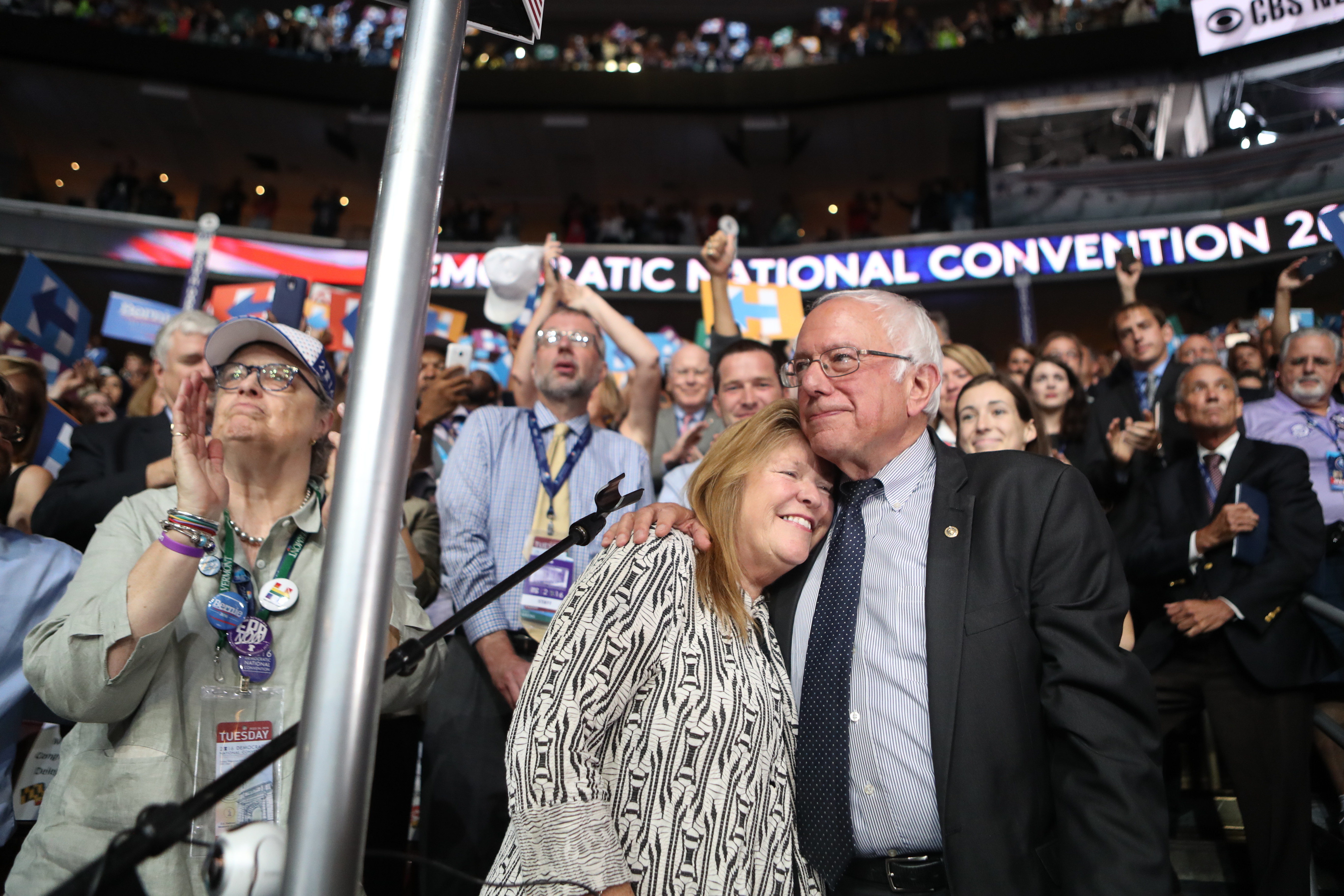 Jane and Bernie Sanders at last year’s Democratic National Convention.