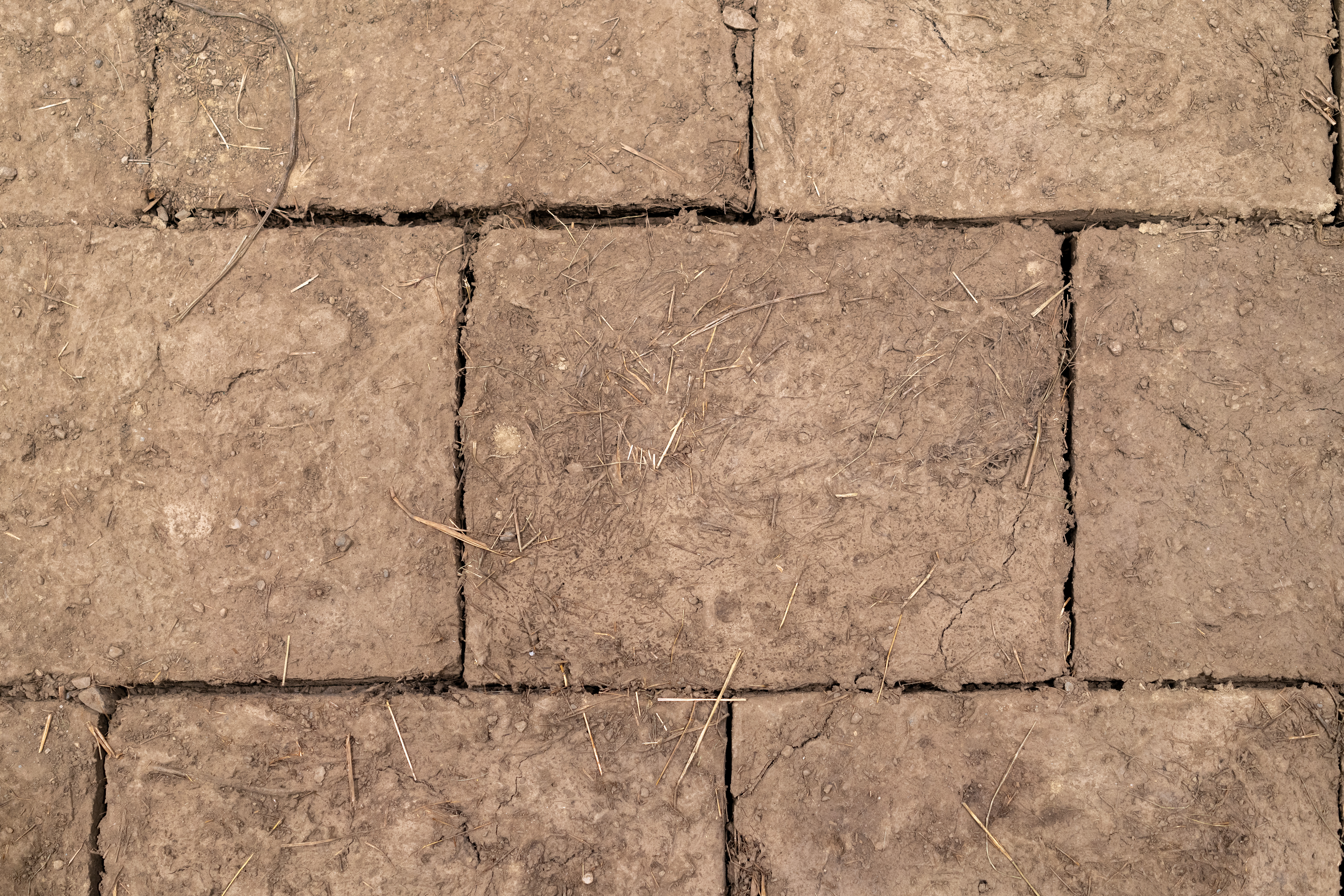 Some of the bricks that make up the floor of the exhibition.