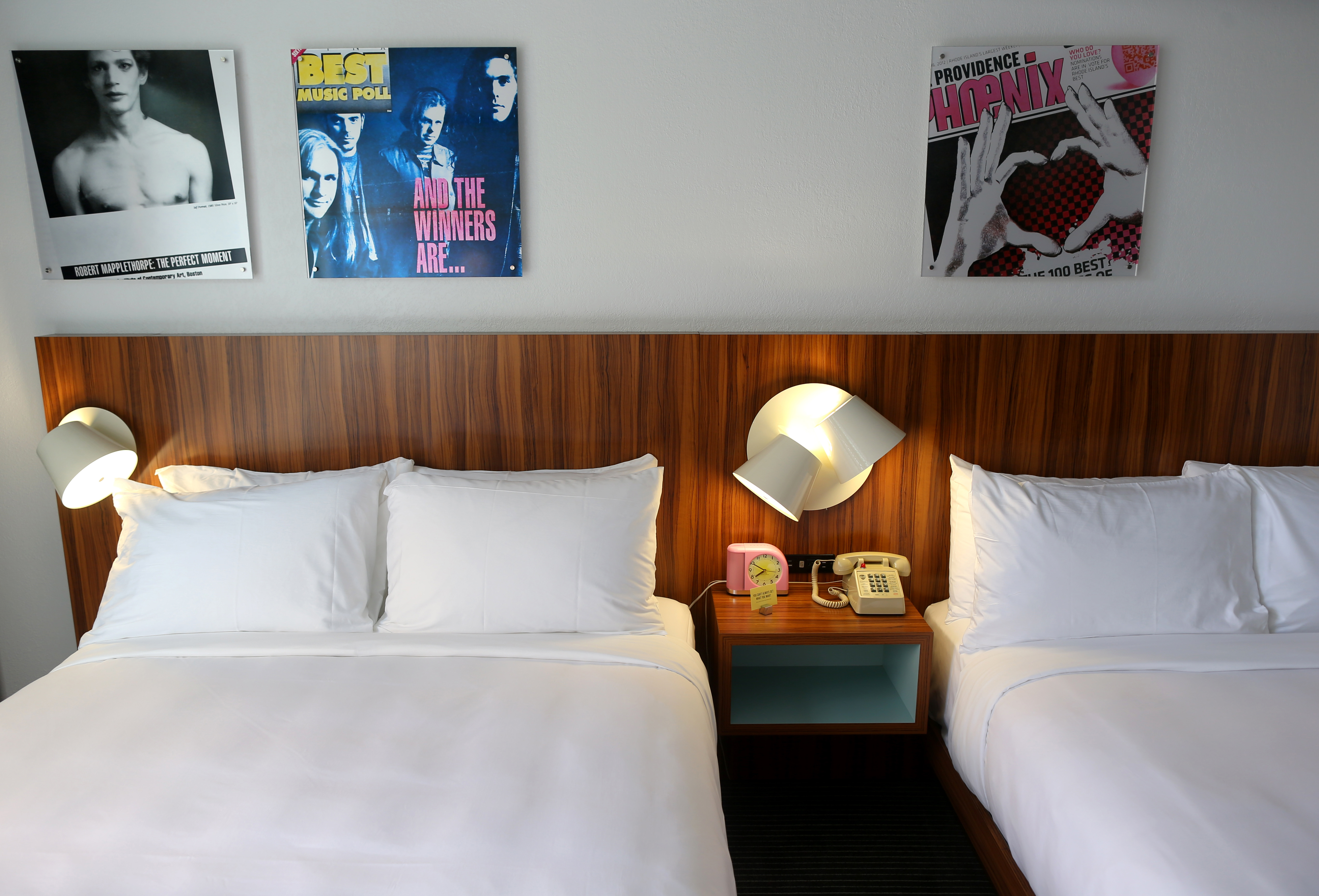 A look inside one of the hotel’s rooms.