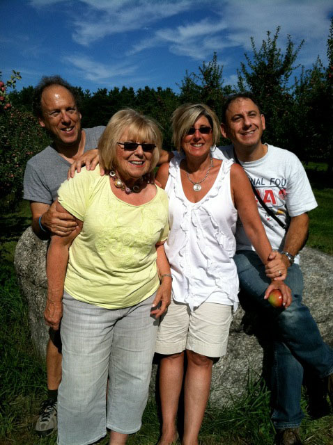 Janet Applefield with children (from left), David, Deb (Milley) and Jonathan.