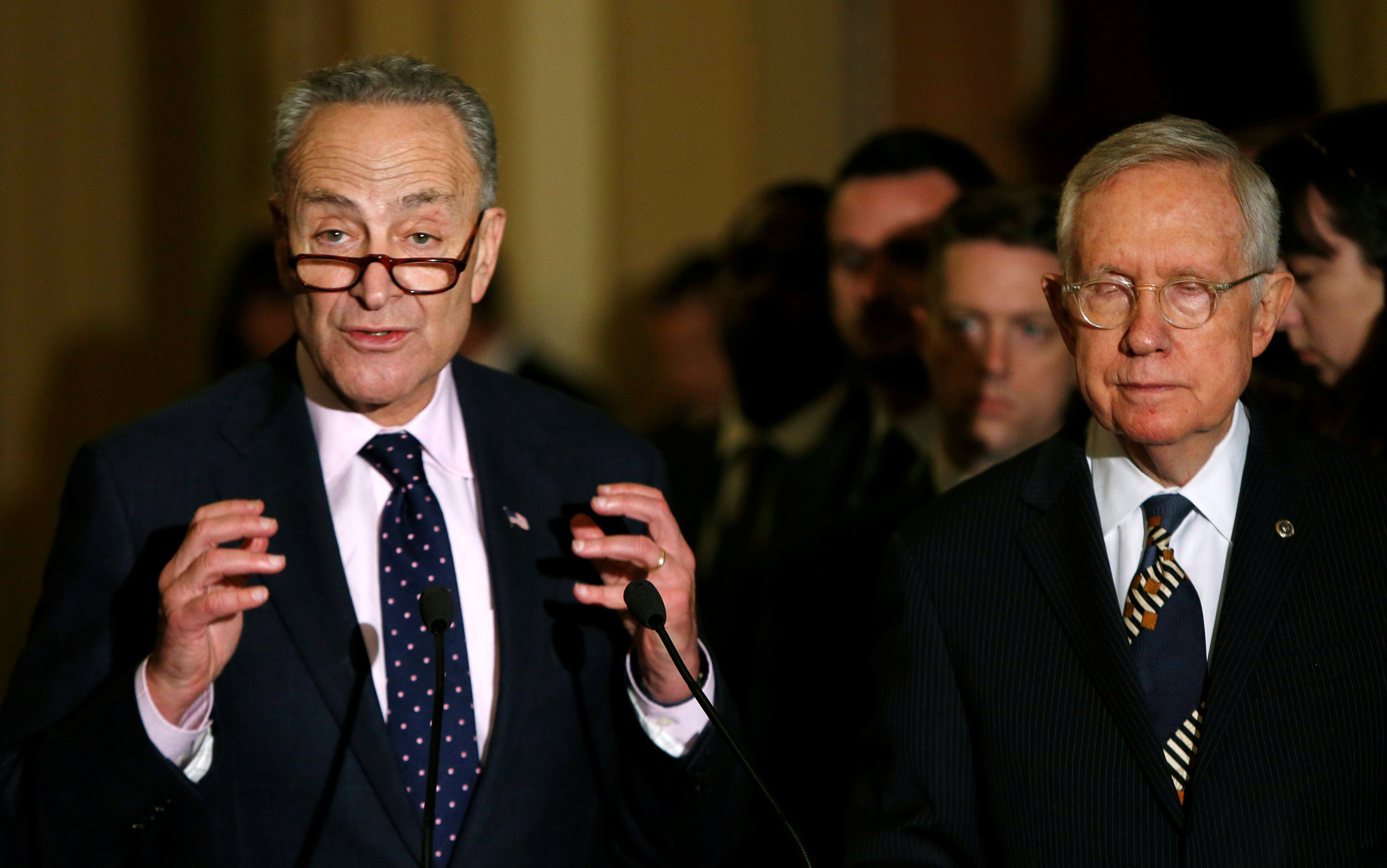 Thornton partners gave $52,000 to US Senator Chuck Schumer (left), Democrat of New York, over a 10-day period in 2013 — 20 times as much as the $2,600 that the partnership itself could have donated.
