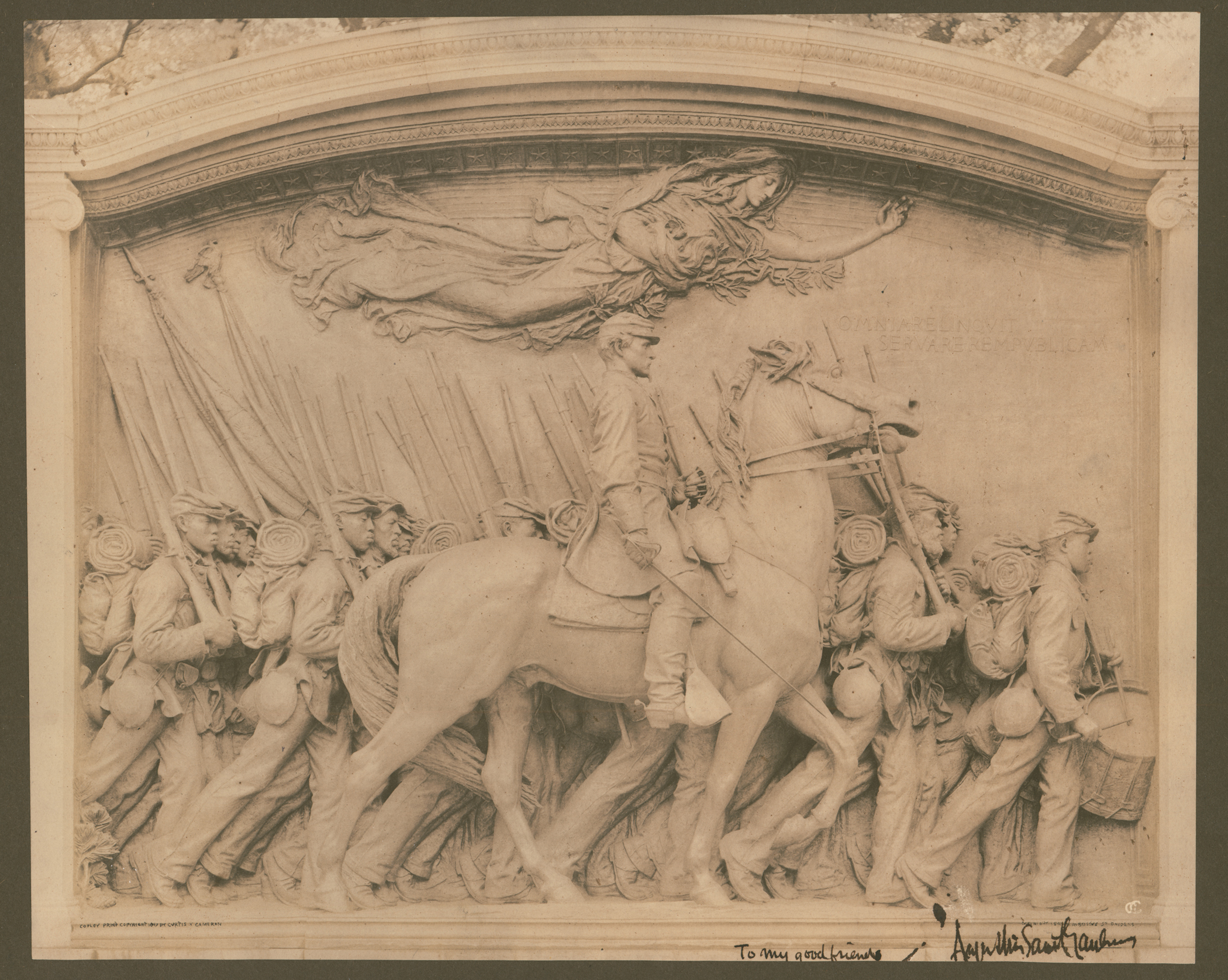The Shaw memorial.