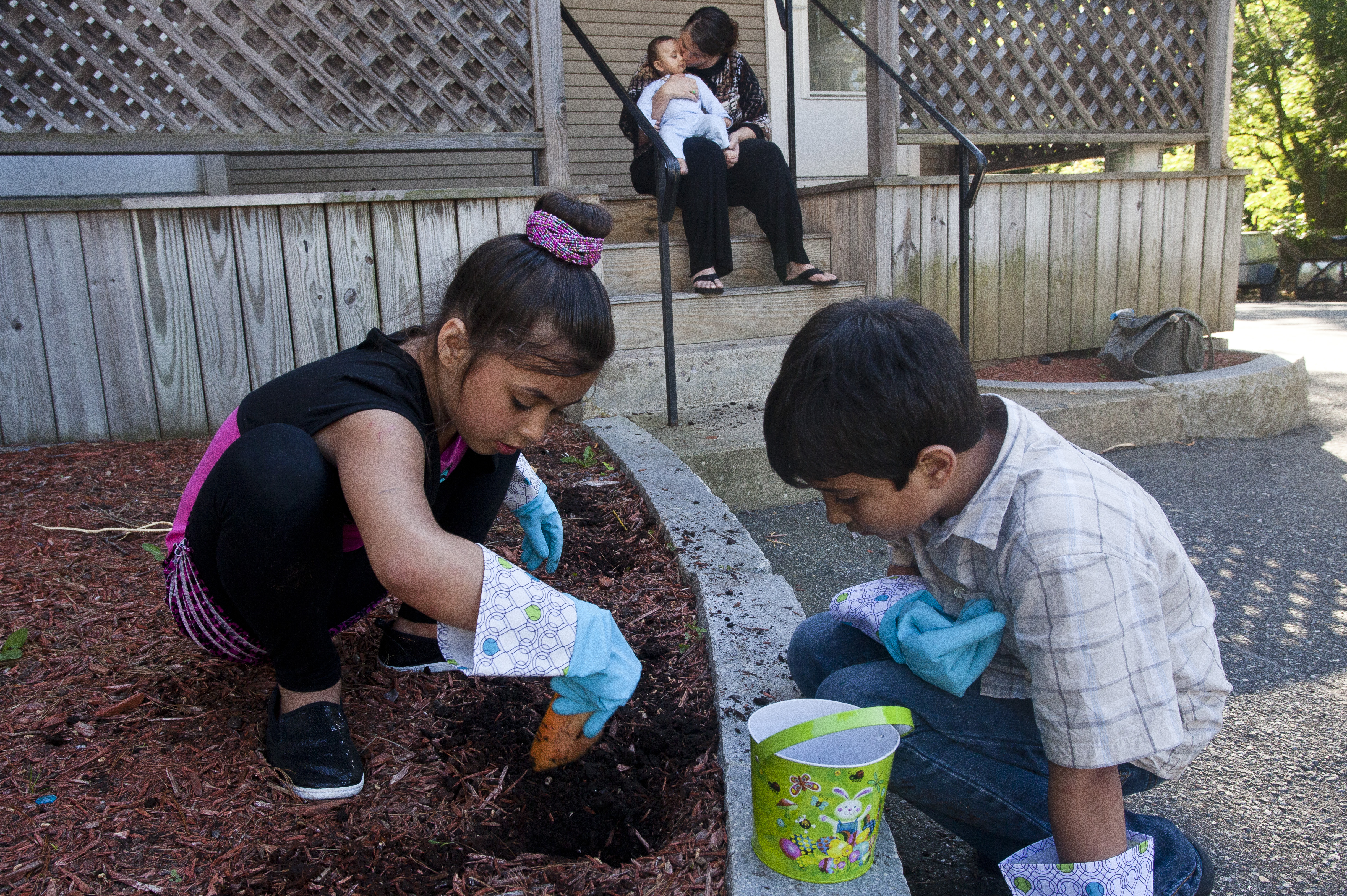 “Because I’m a single mother, I’m stuck in a box,” said Michelle Chaudhry, 44. “You’re trying to climb out of the box, but you’re slammed back into it.”