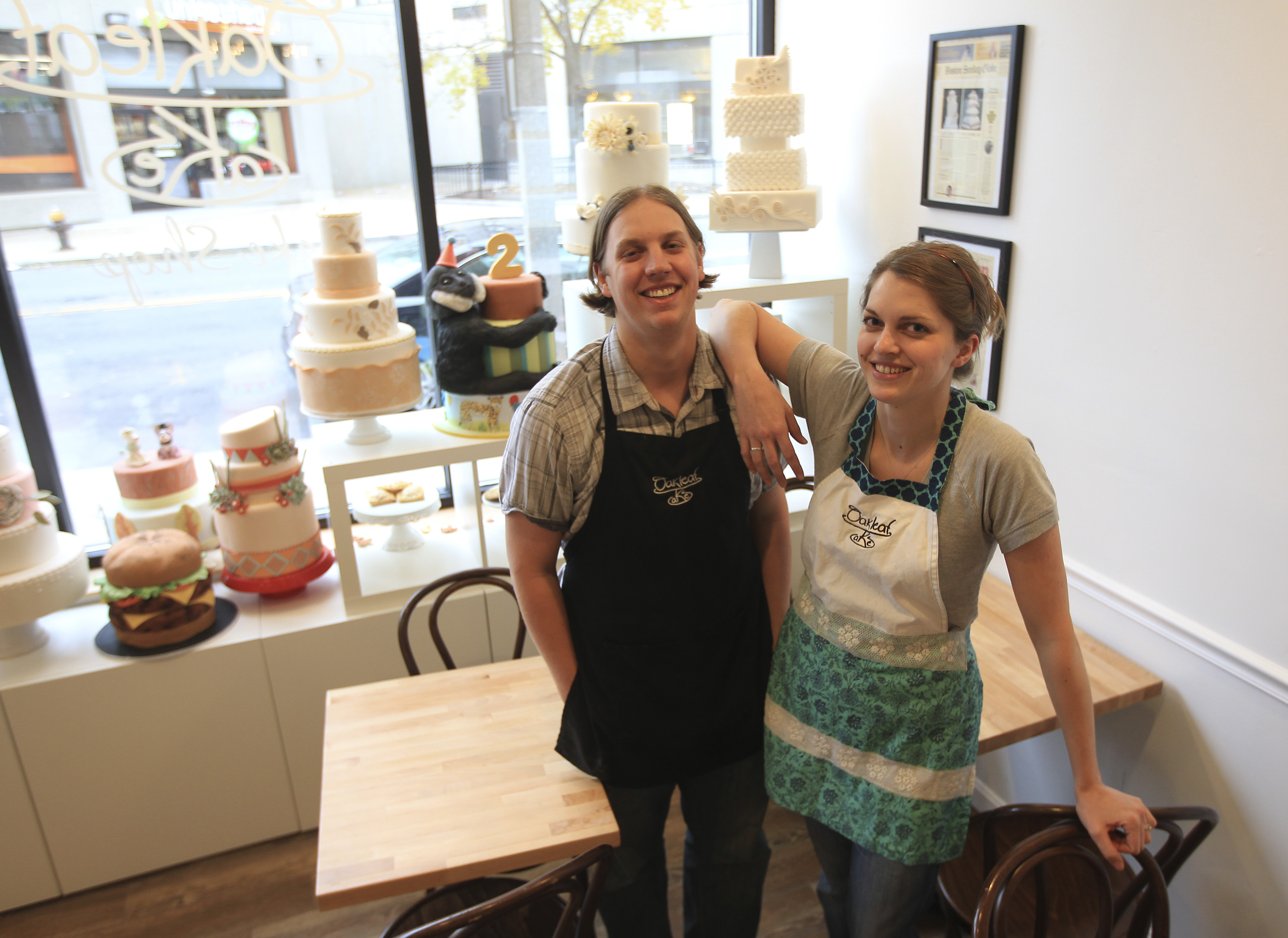 Tyler and Amanda Oakleaf in their Boston bakery-cafe.
