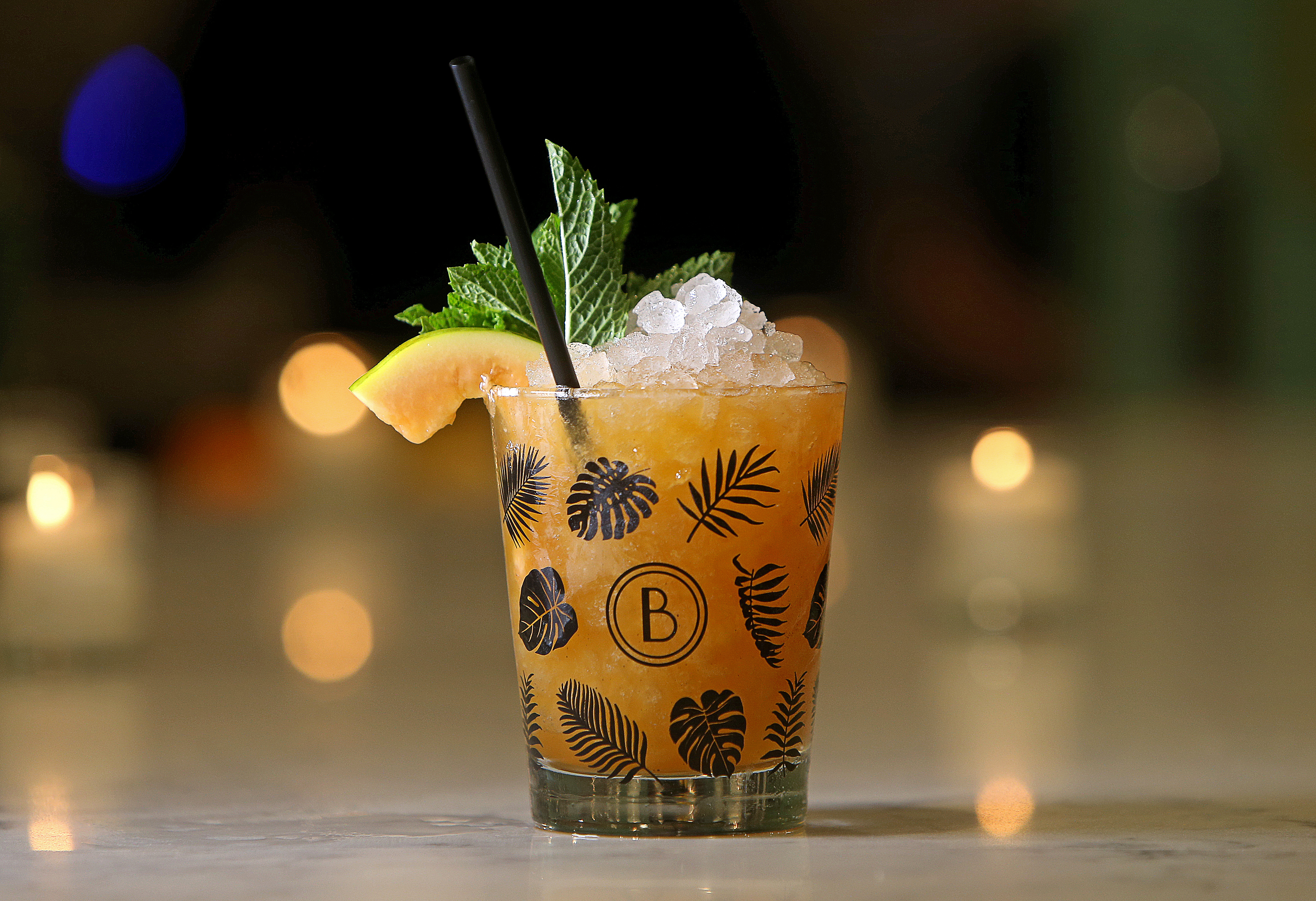 The Angie Valencia cocktail at Blossom Bar in Brookline.