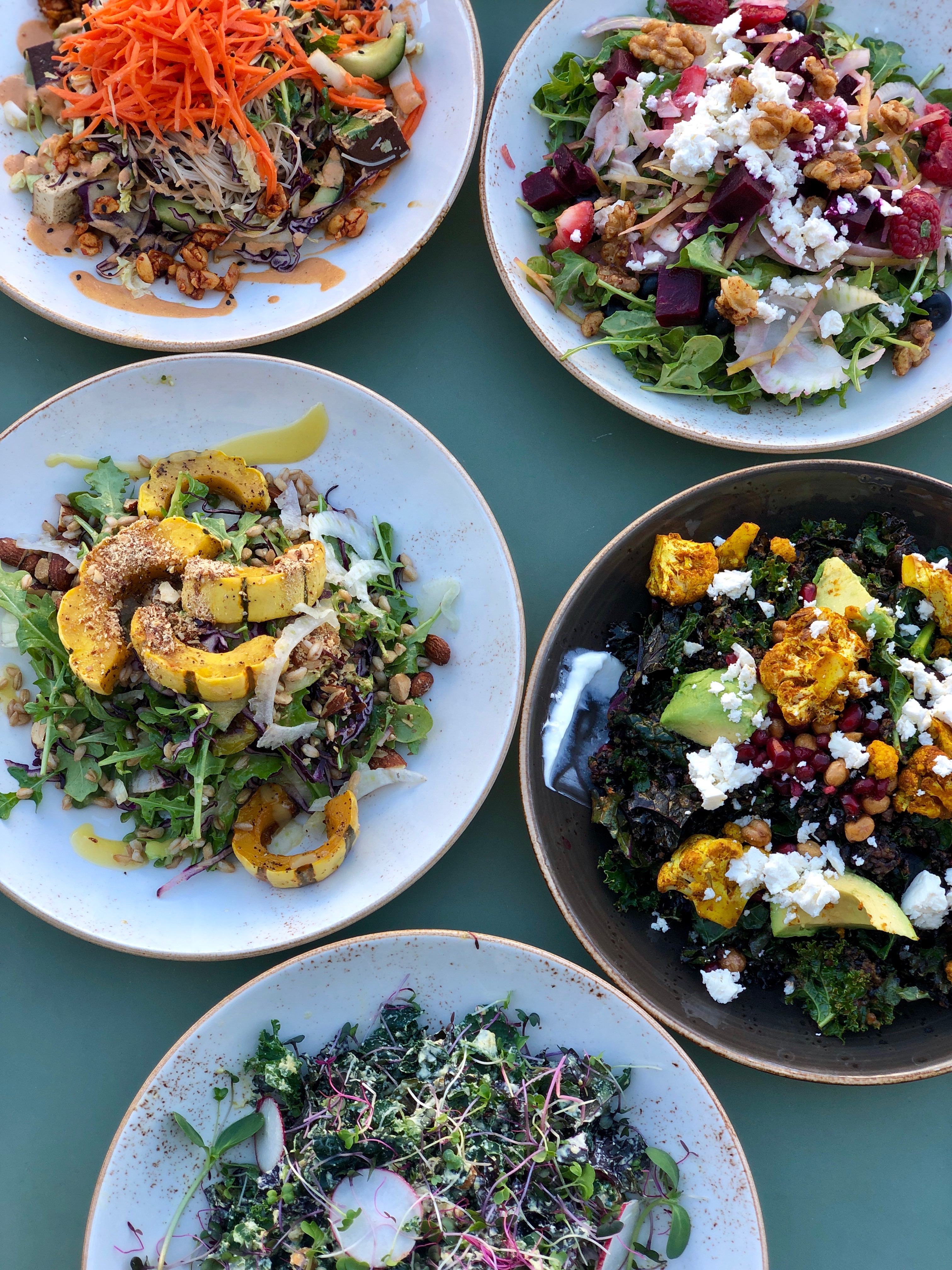 Salads at Life Alive